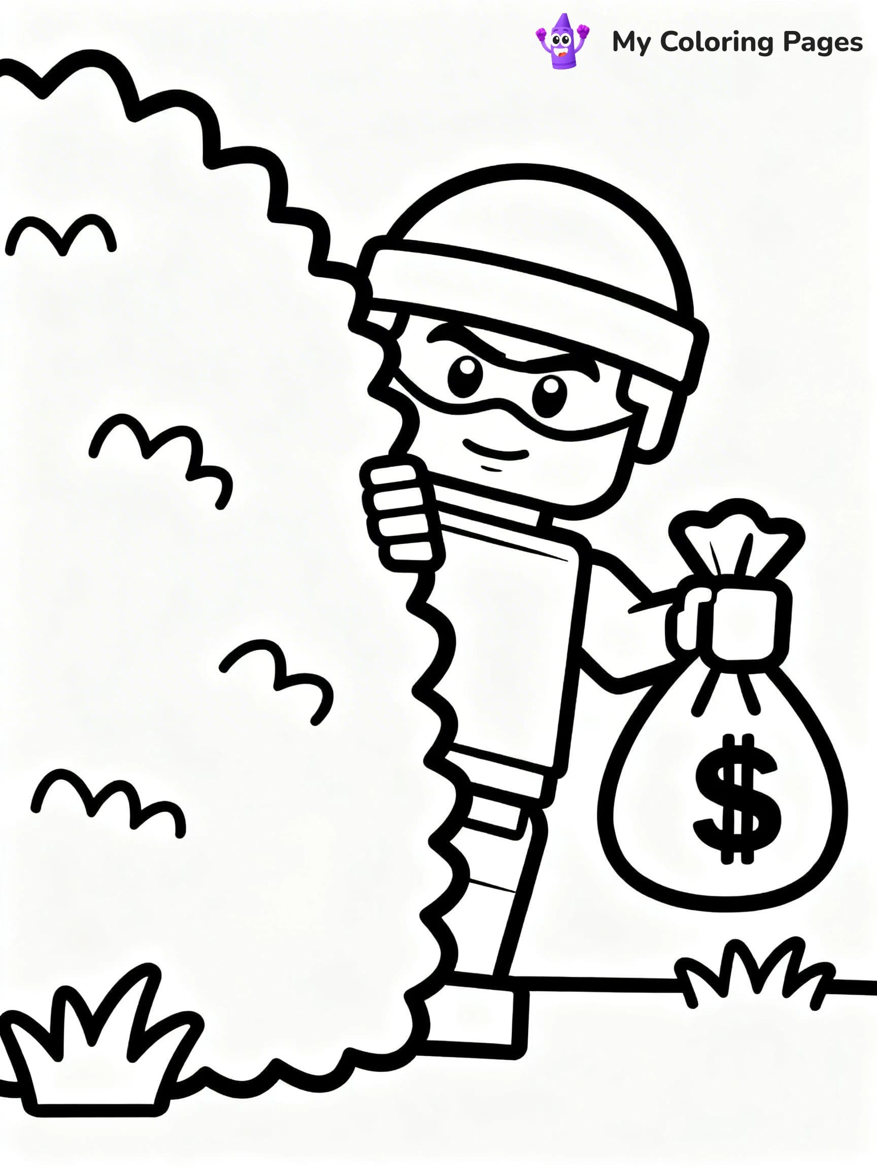 Lego Police Coloring Pages - 1