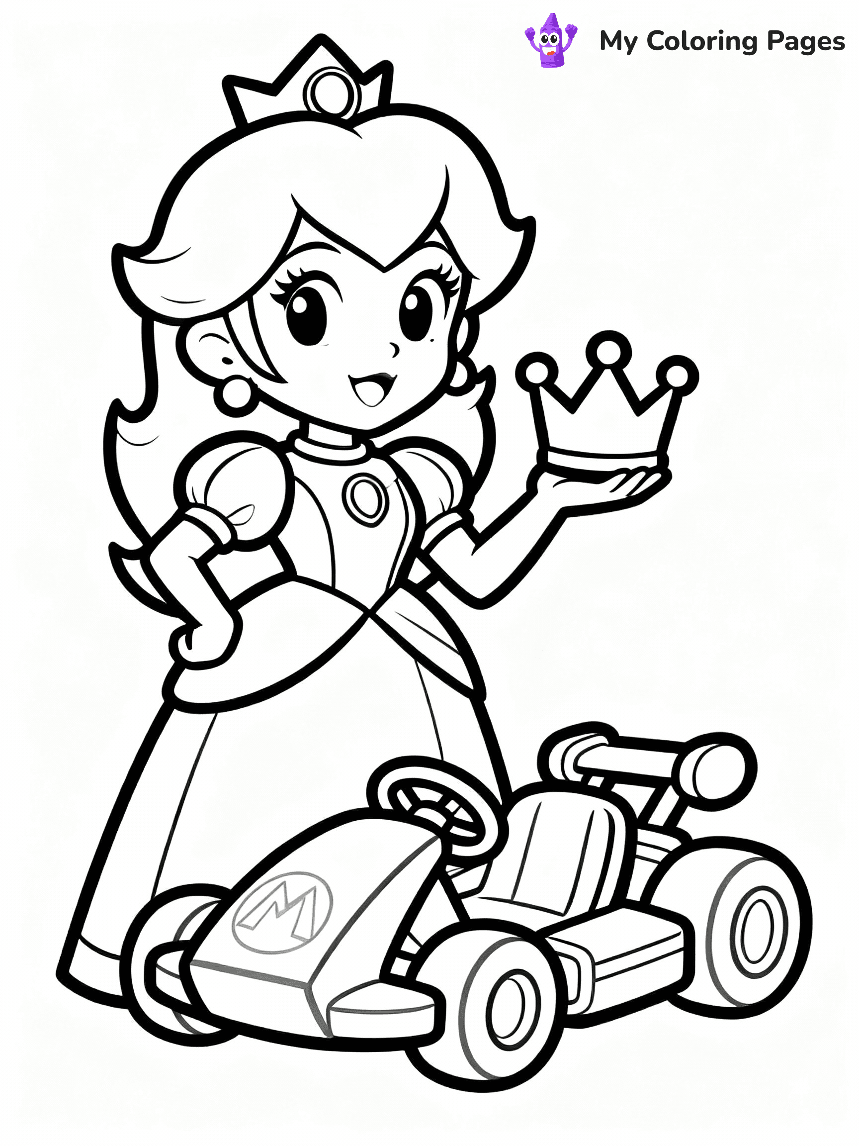 Mario Kart Coloring Pages - 32