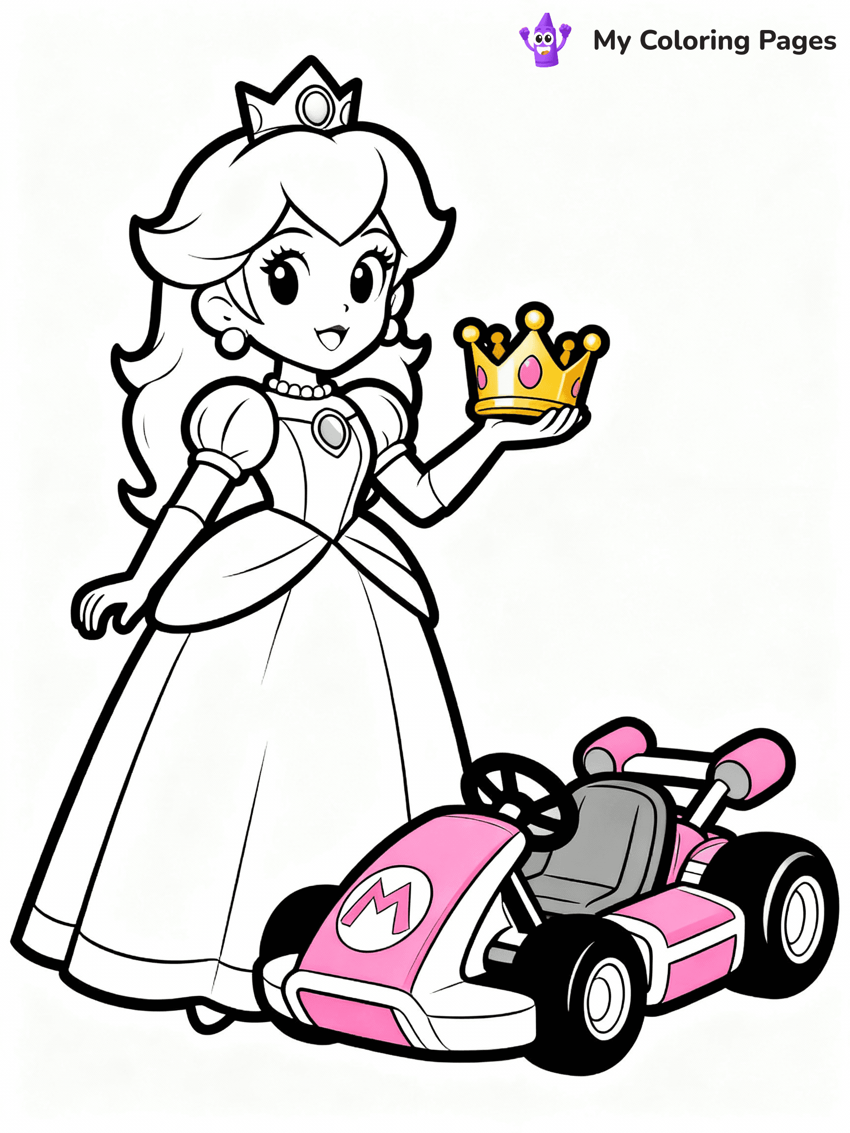 Mario Kart Coloring Pages - 28