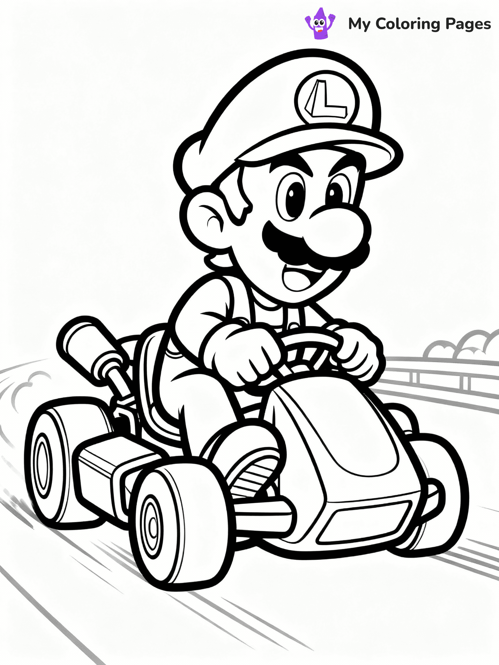 Mario Kart Coloring Pages - 24