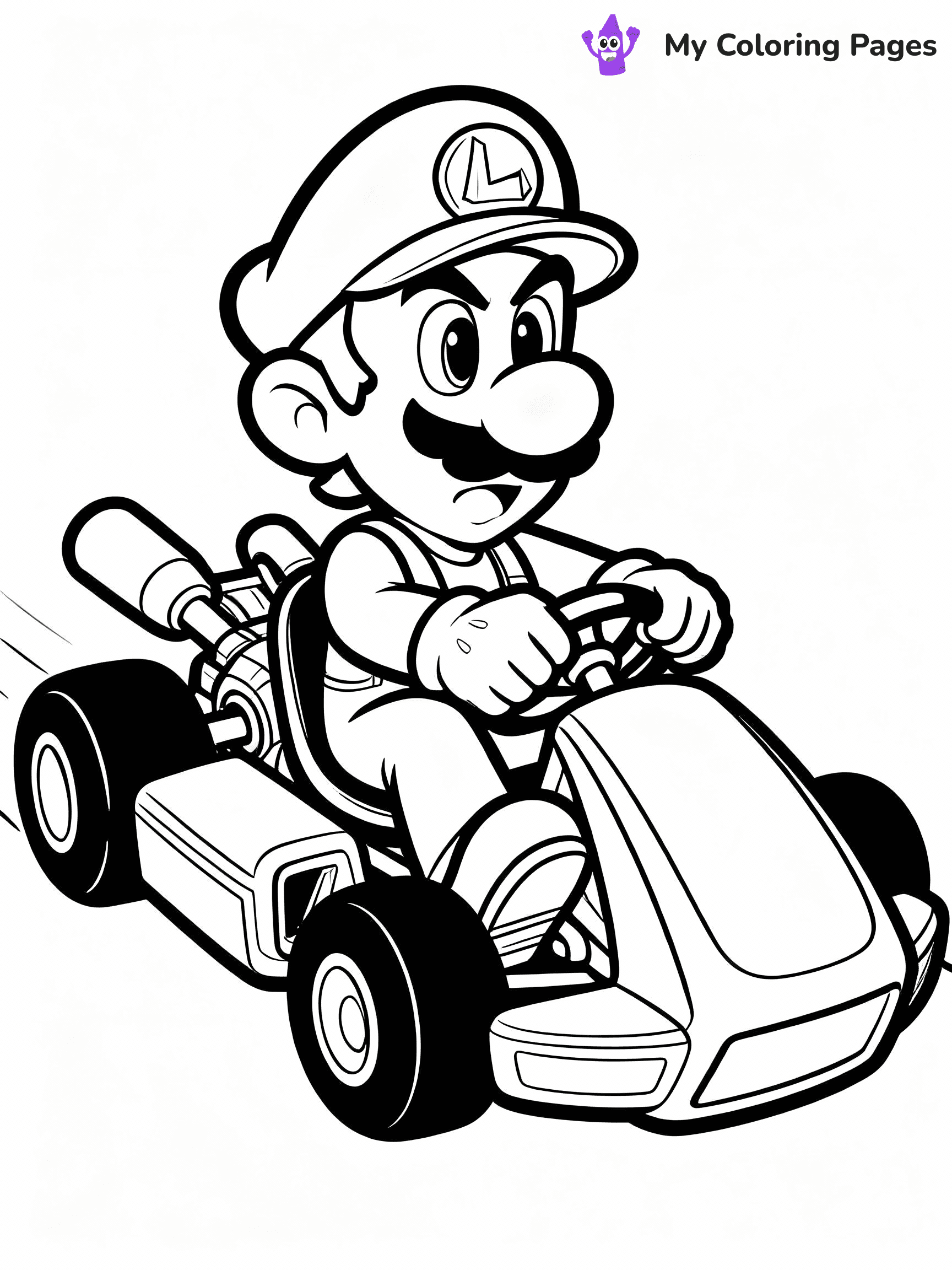 Mario Kart Coloring Pages - 23