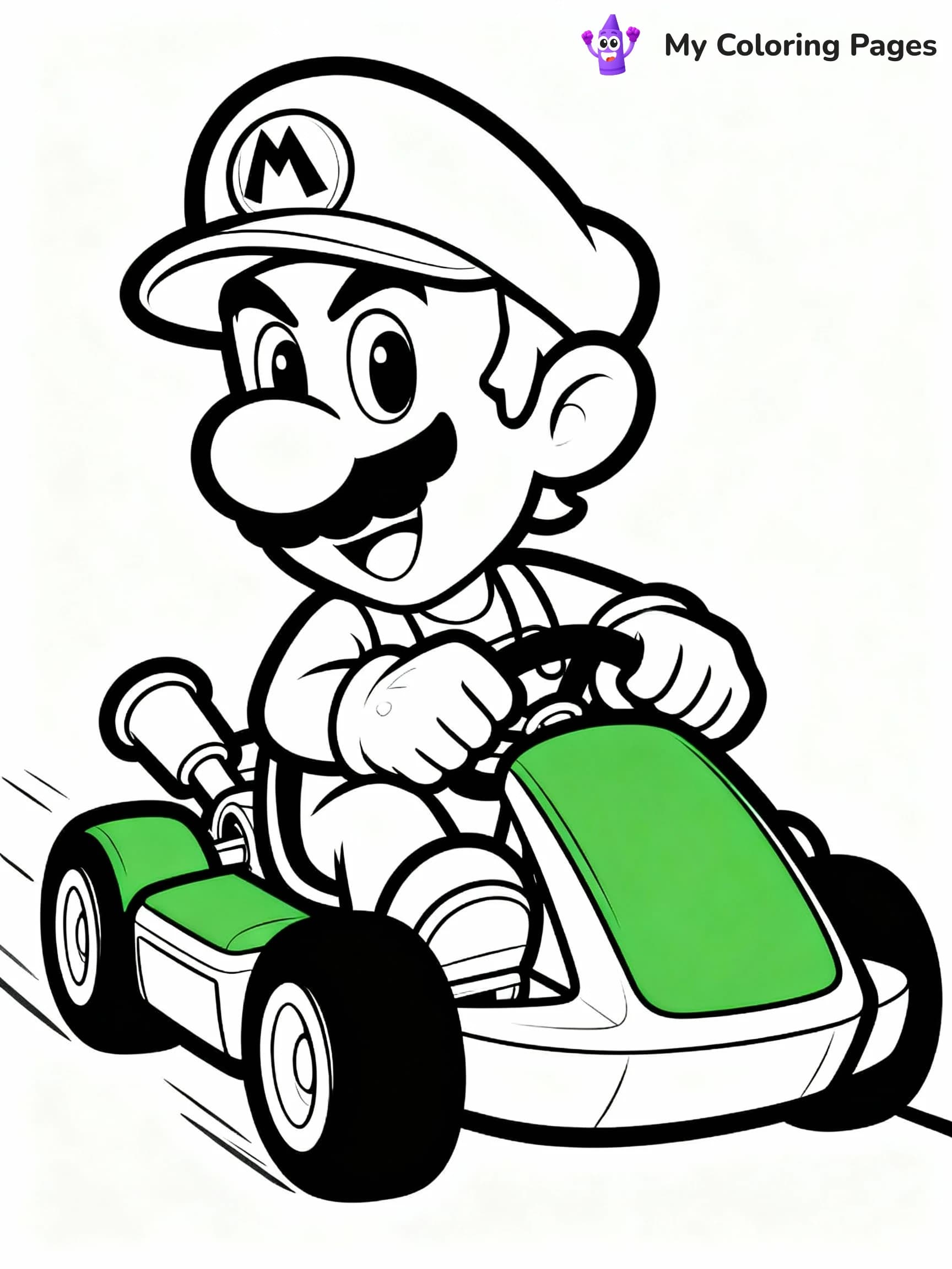 Mario Kart Coloring Pages - 22