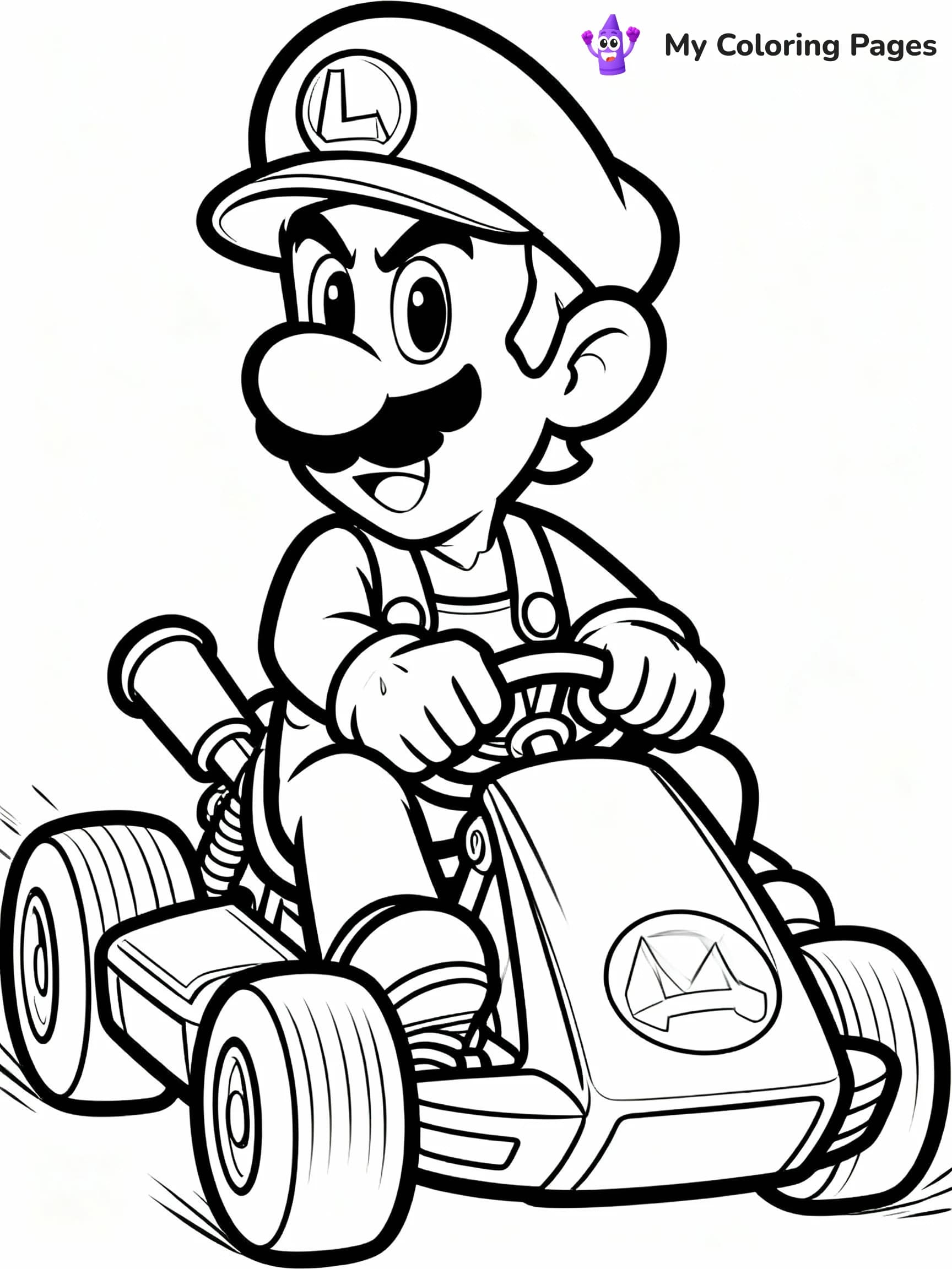 Mario Kart Coloring Pages - 21
