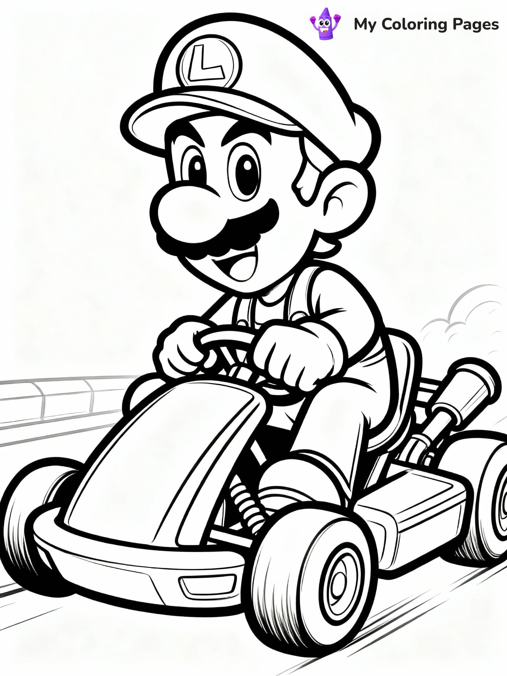 Mario Kart Coloring Pages - 20