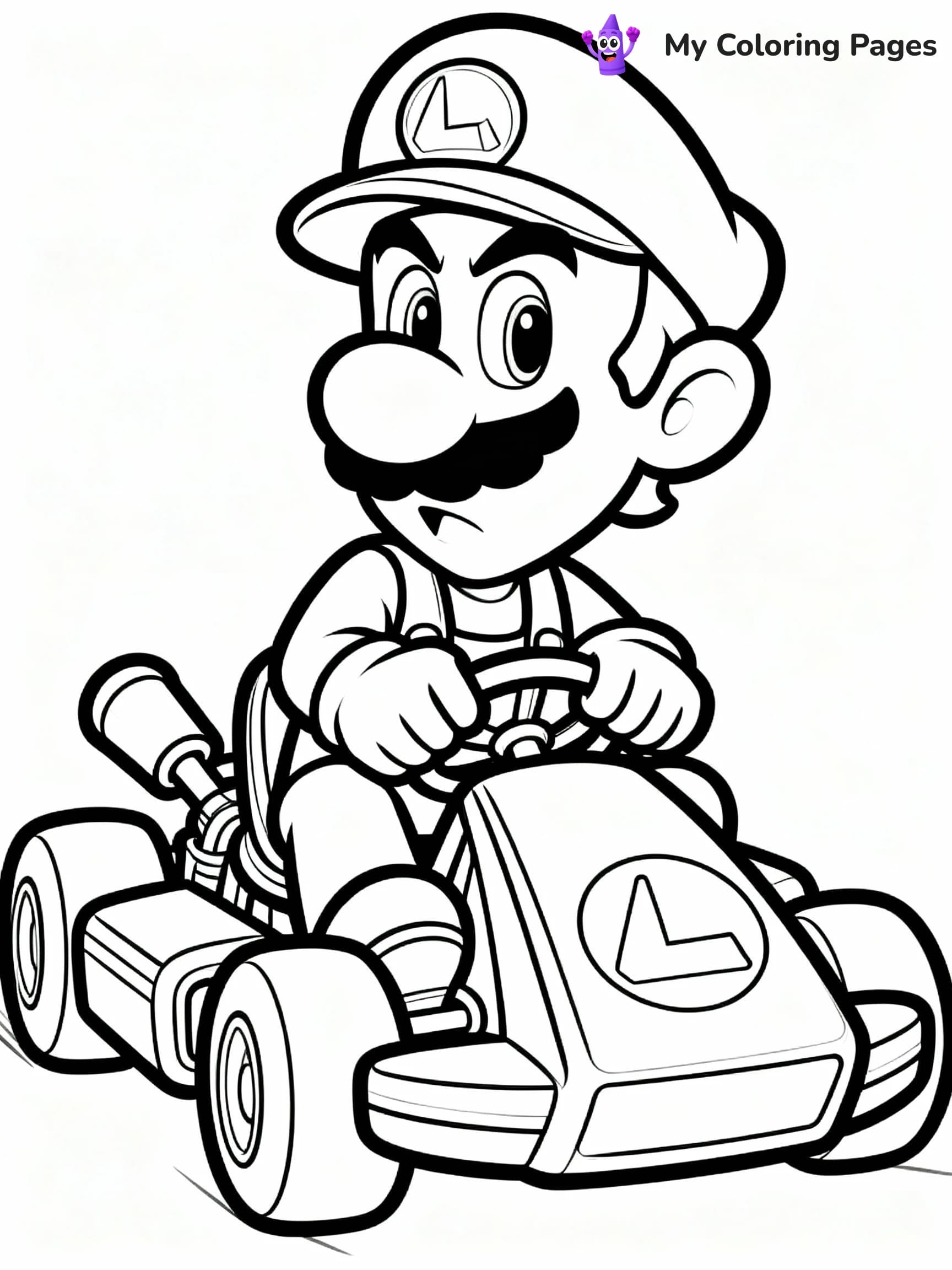 Mario Kart Coloring Pages - 19