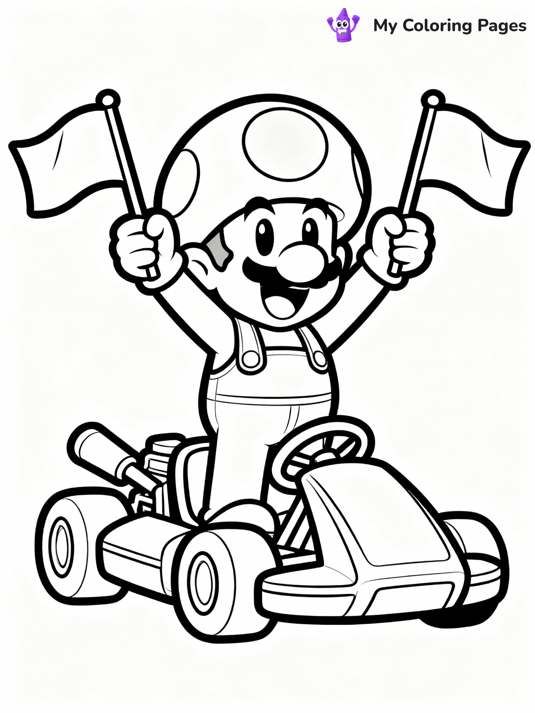 Mario Kart Coloring Pages - 18