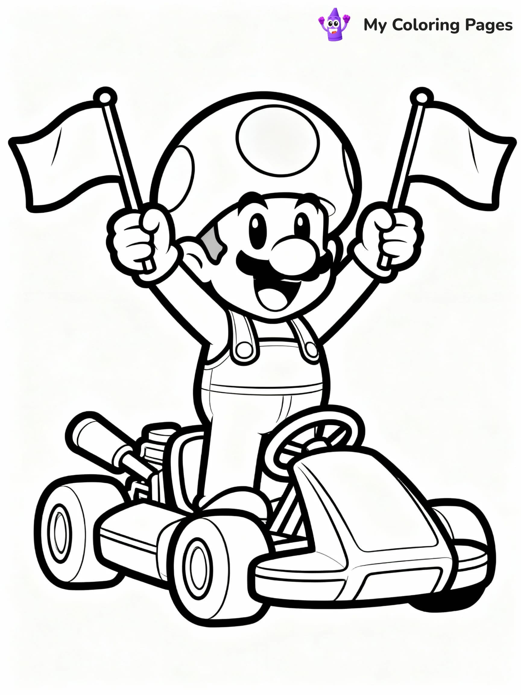 Mario Kart Coloring Pages - 18