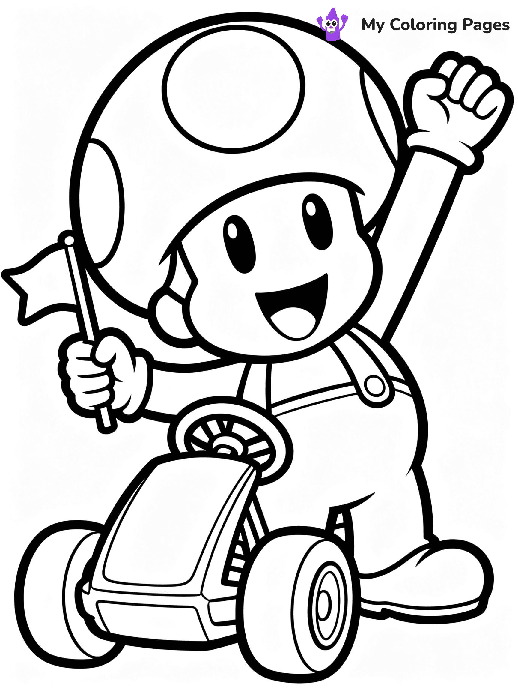 Mario Kart Coloring Pages - 17