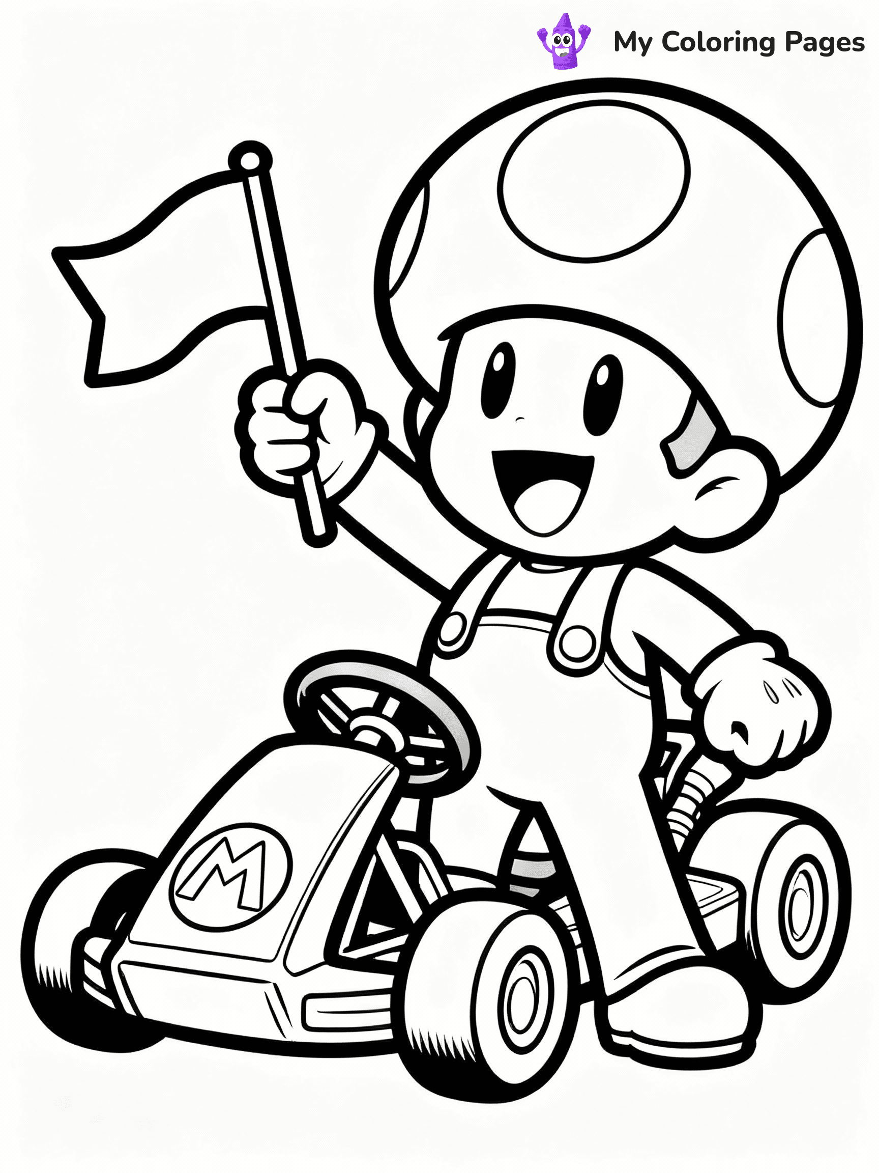 Mario Kart Coloring Pages - 15