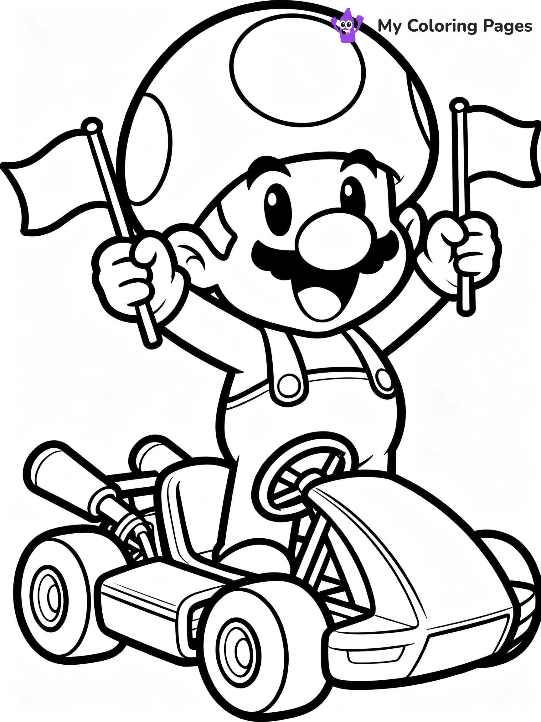 Mario Kart Coloring Pages - 14