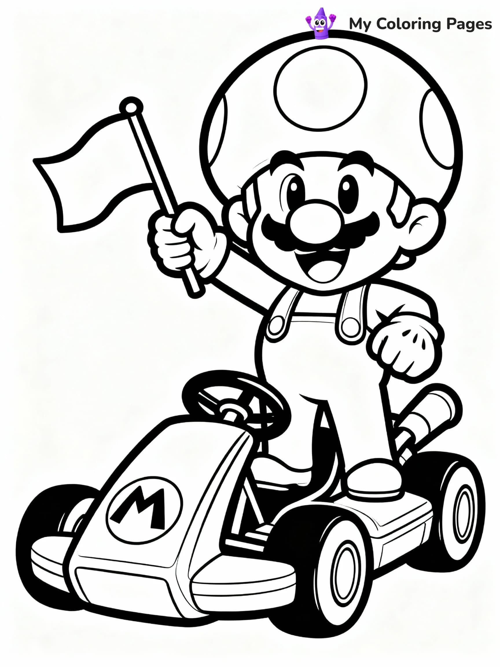 Mario Kart Coloring Pages - 13
