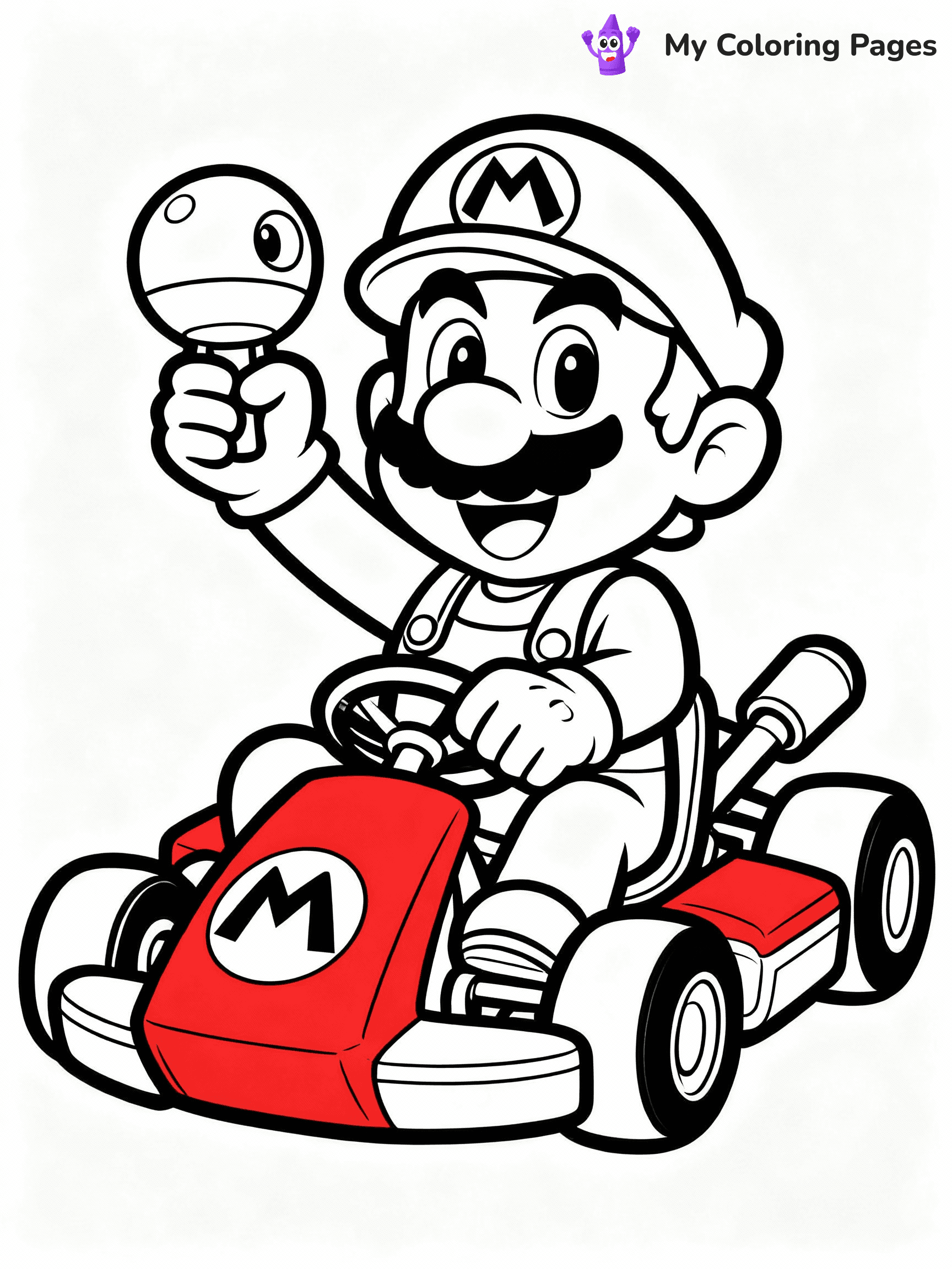 Mario Kart Coloring Pages - 12
