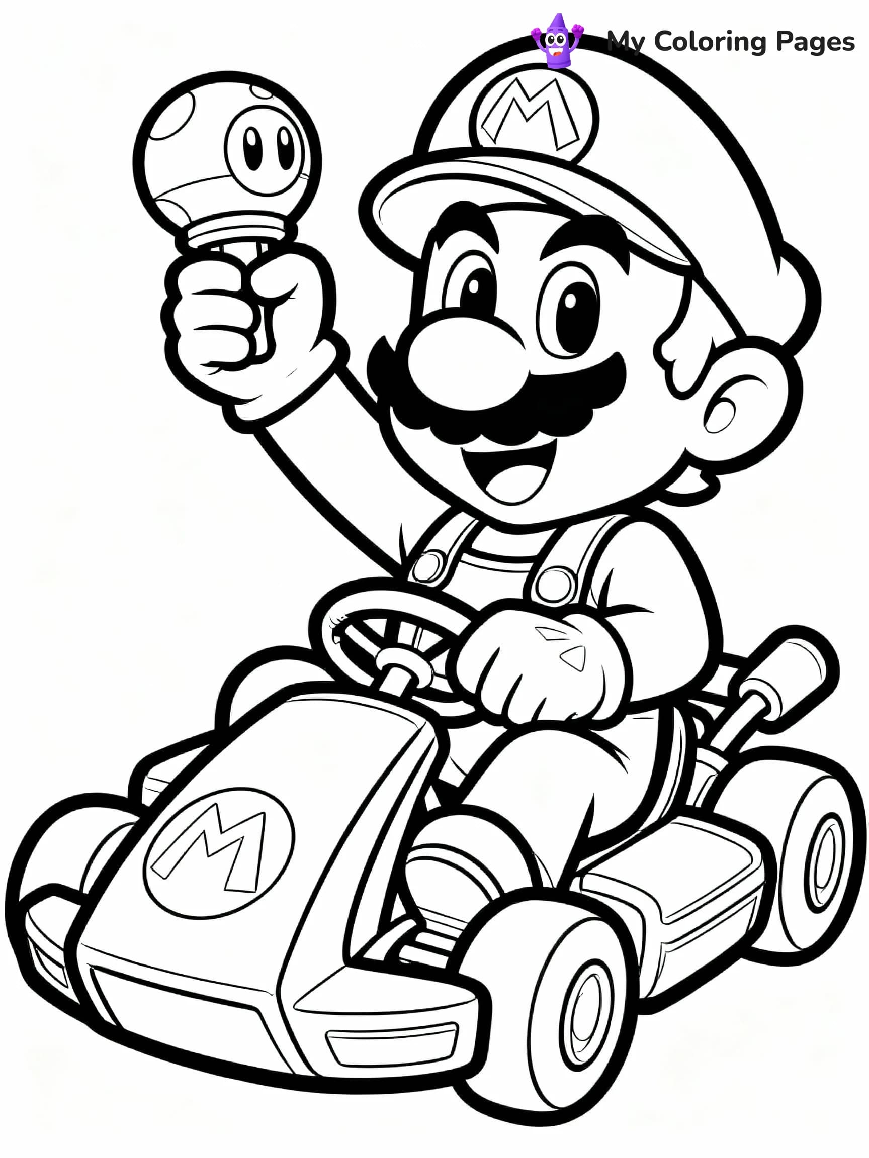 Mario Kart Coloring Pages - 11
