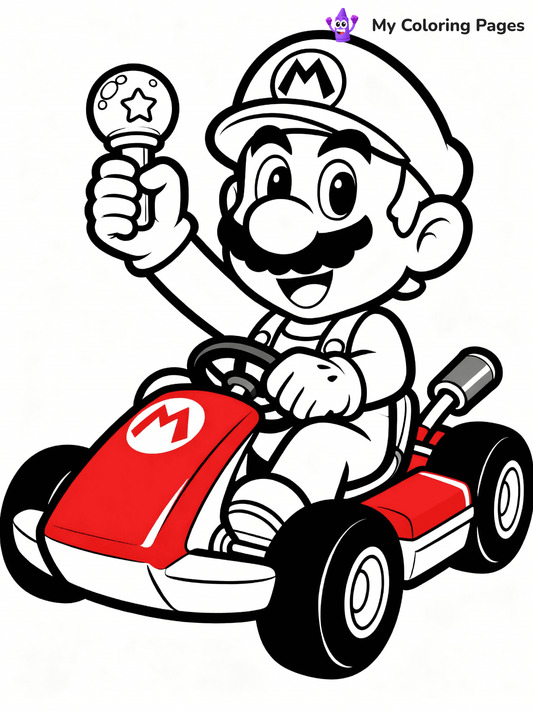 Mario Kart Coloring Pages - 10