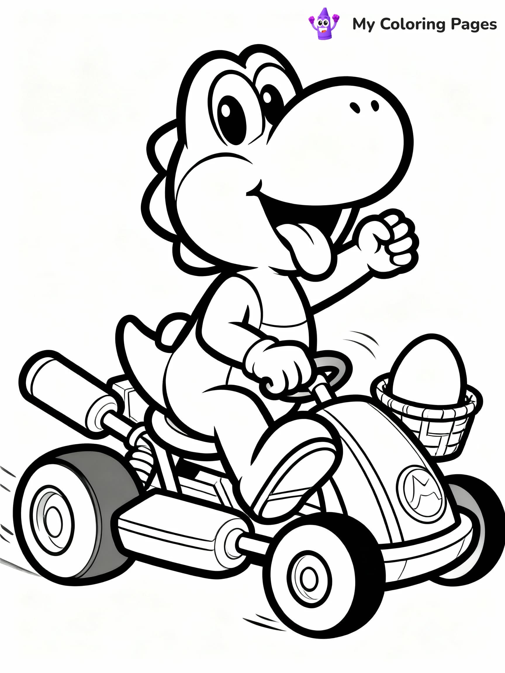 Mario Kart Coloring Pages - 4