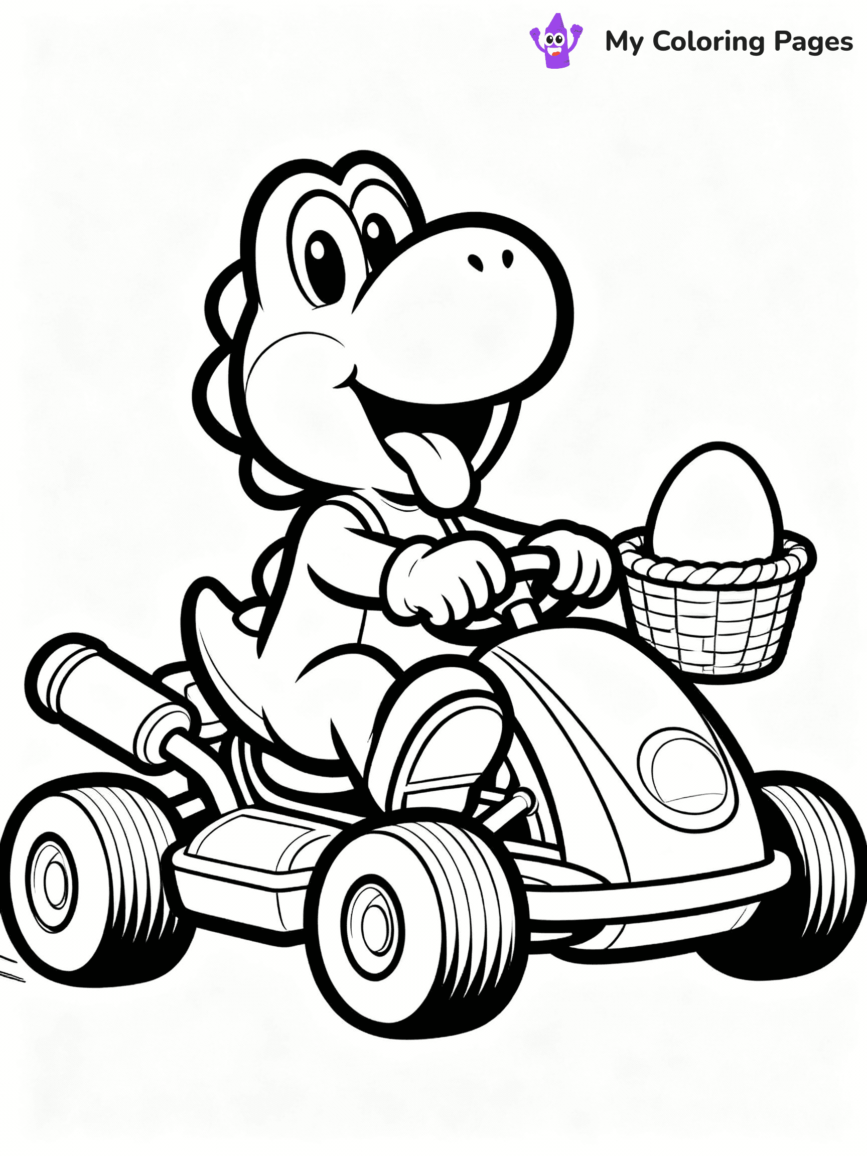 Mario Kart Coloring Pages - 2