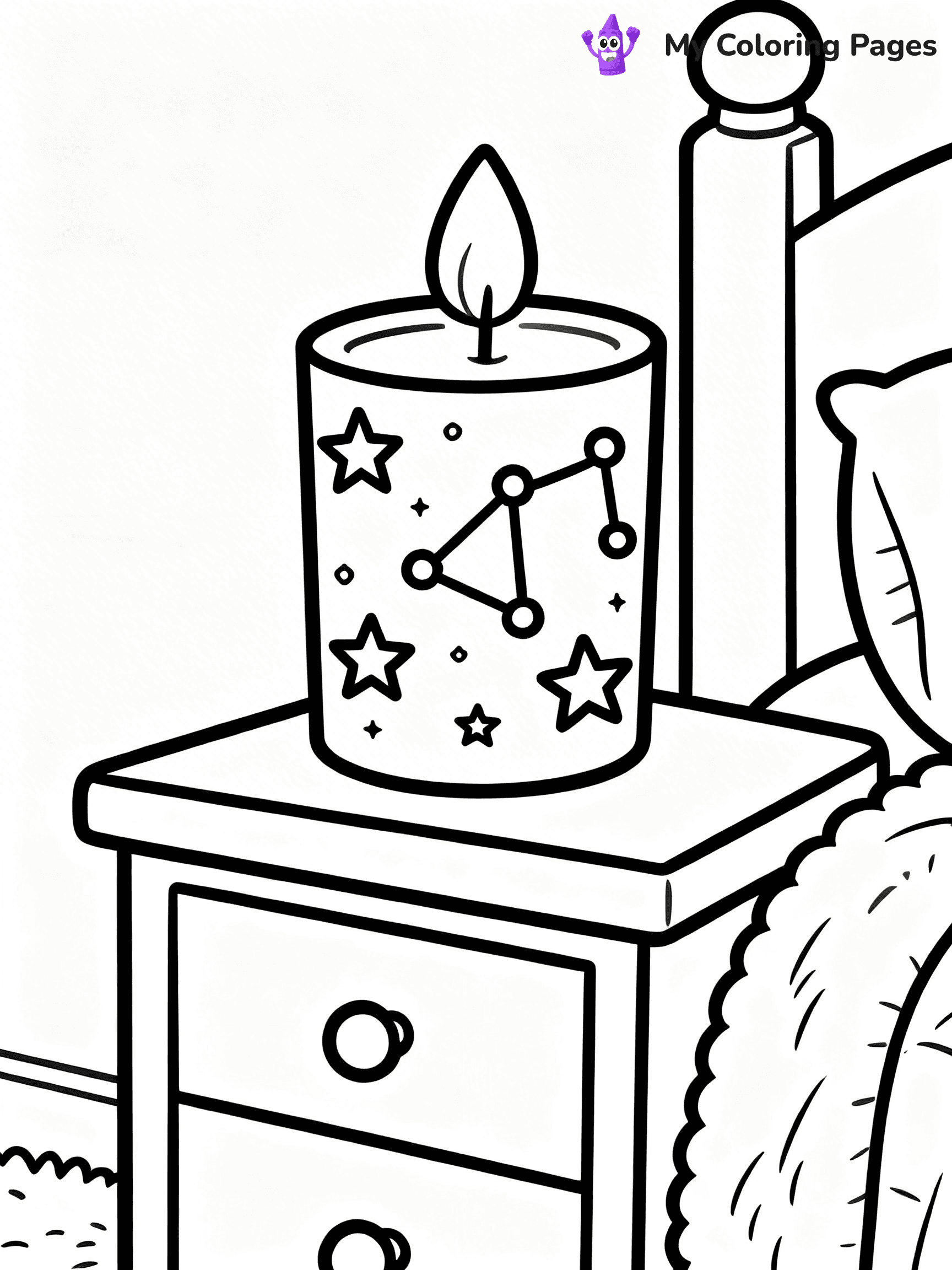 Candle Coloring Pages - 22
