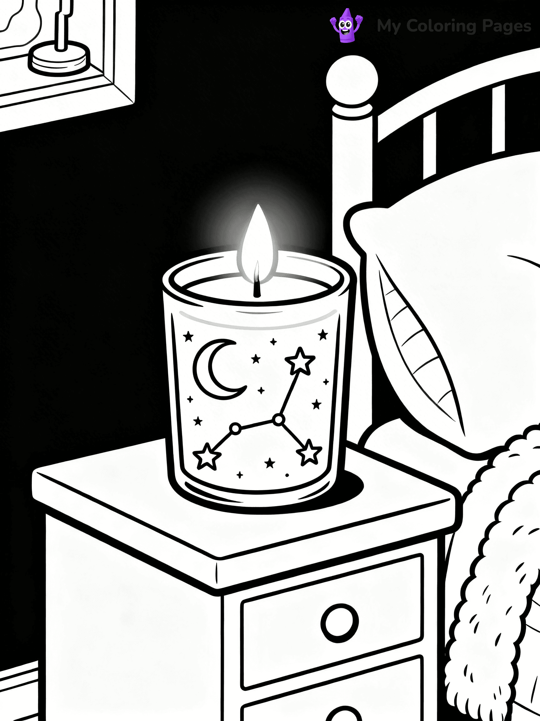 Candle Coloring Pages - 20