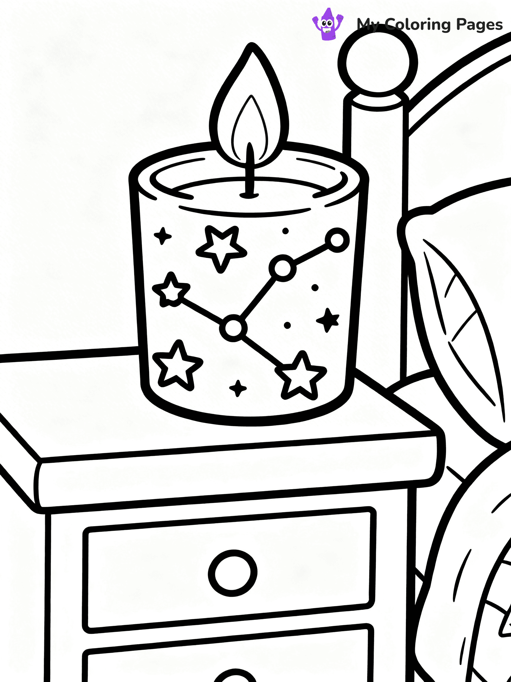Candle Coloring Pages - 17