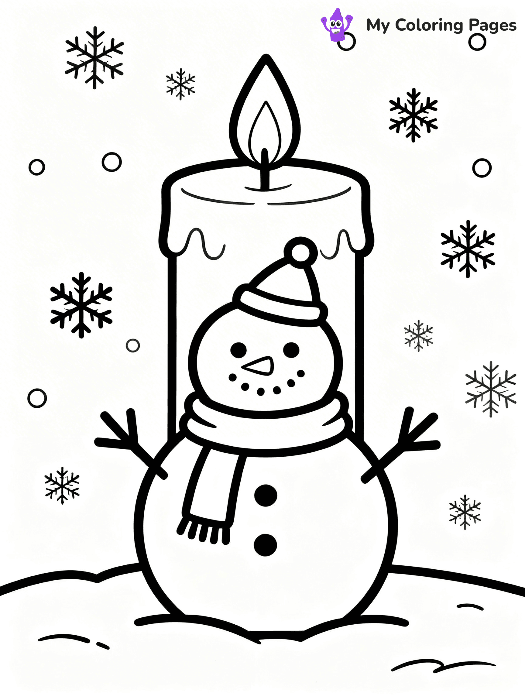 Candle Coloring Pages - 16