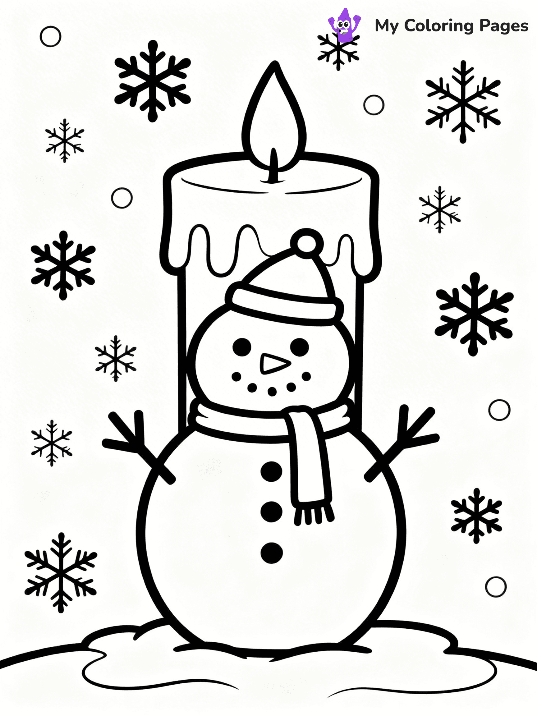 Candle Coloring Pages - 15