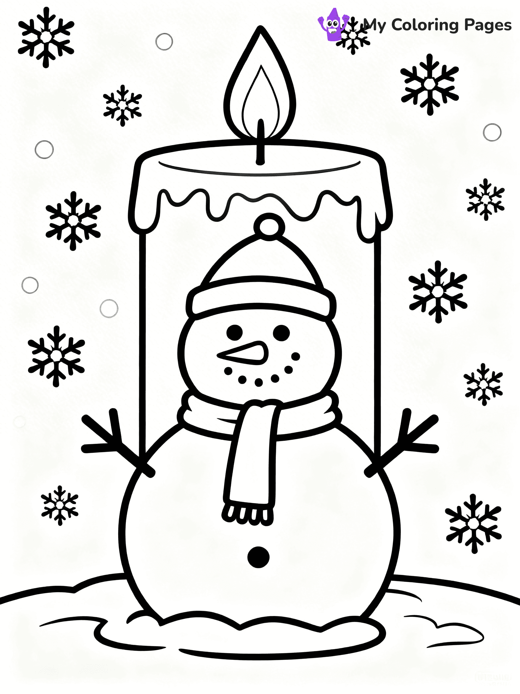 Candle Coloring Pages - 14