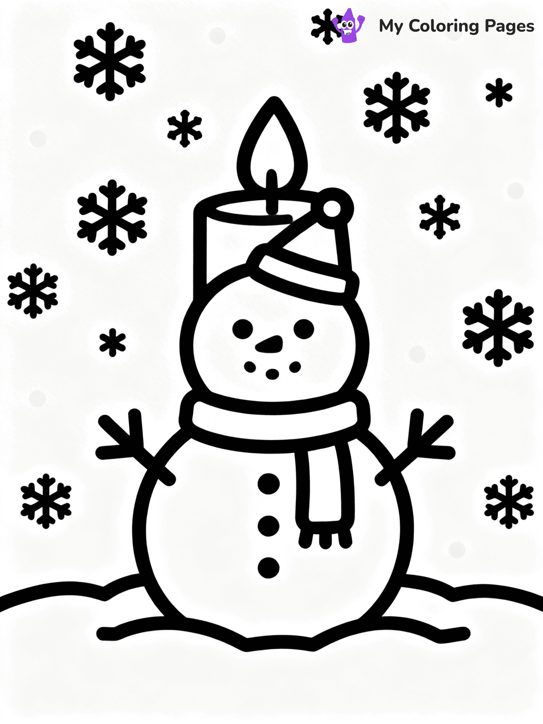 Candle Coloring Pages - 13