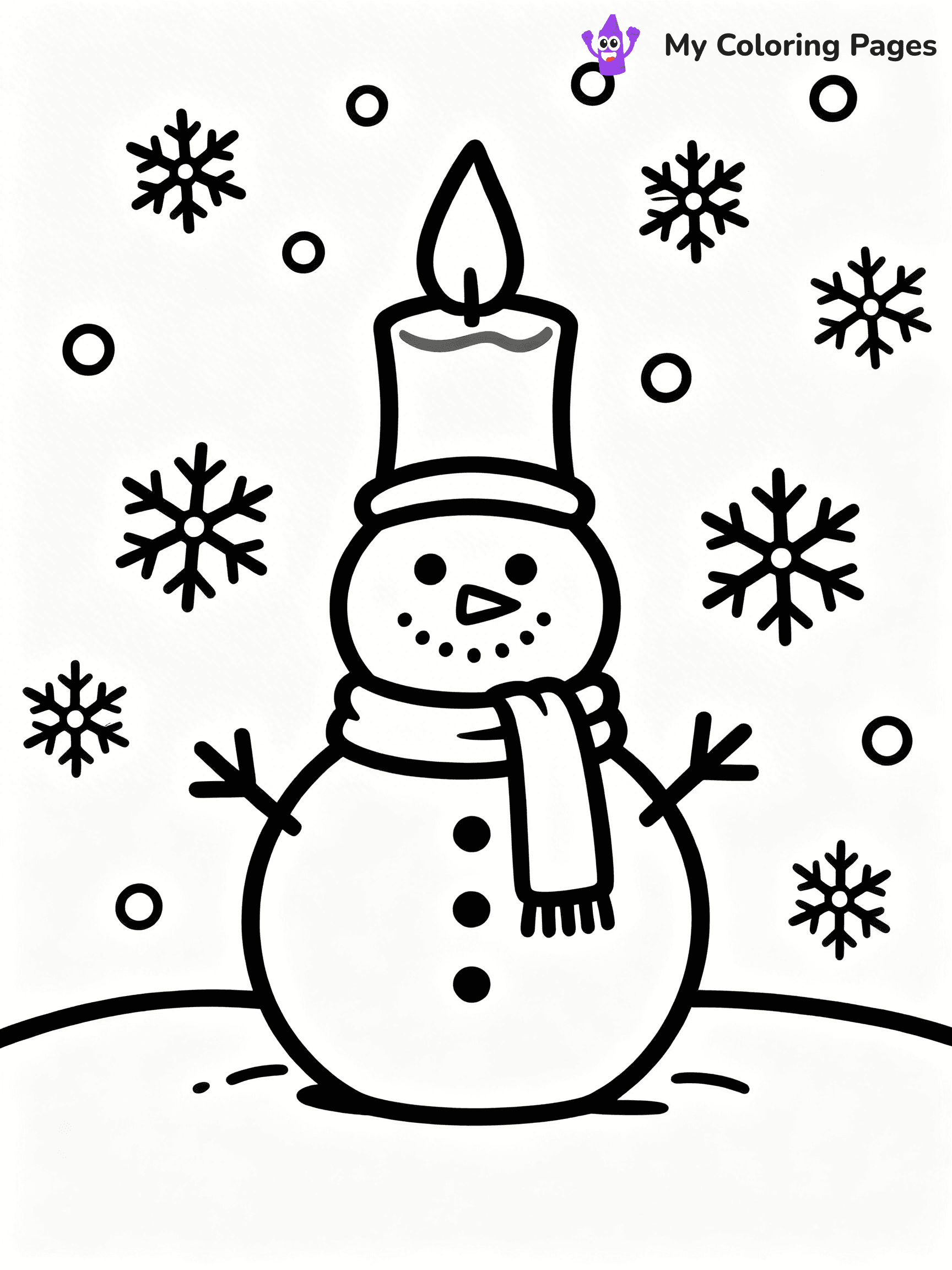 Candle Coloring Pages - 12