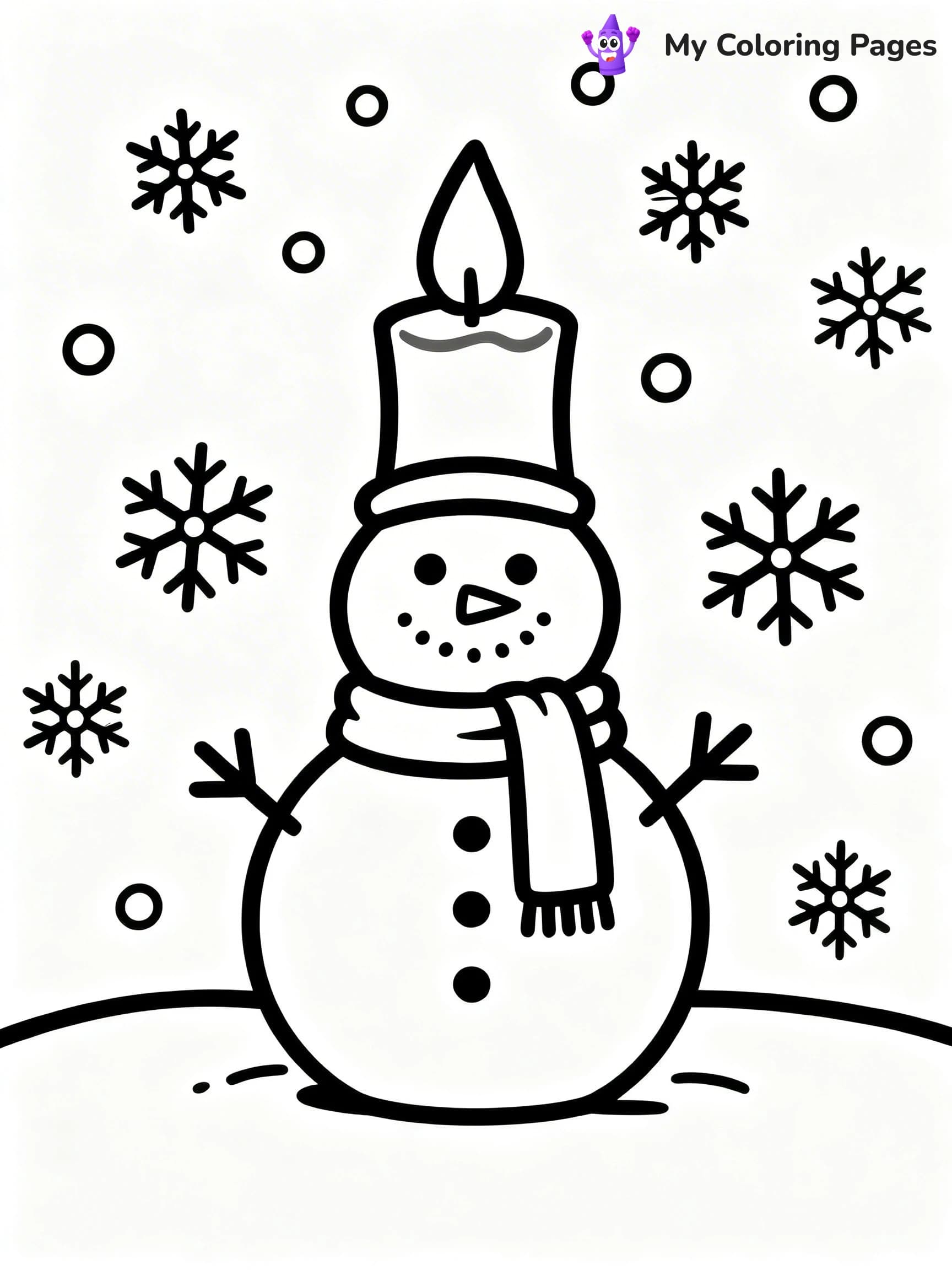 Candle Coloring Pages - 12