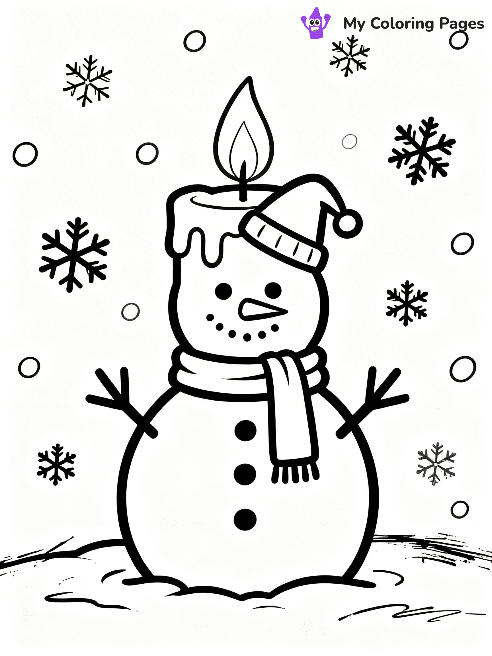 Candle Coloring Pages - 11