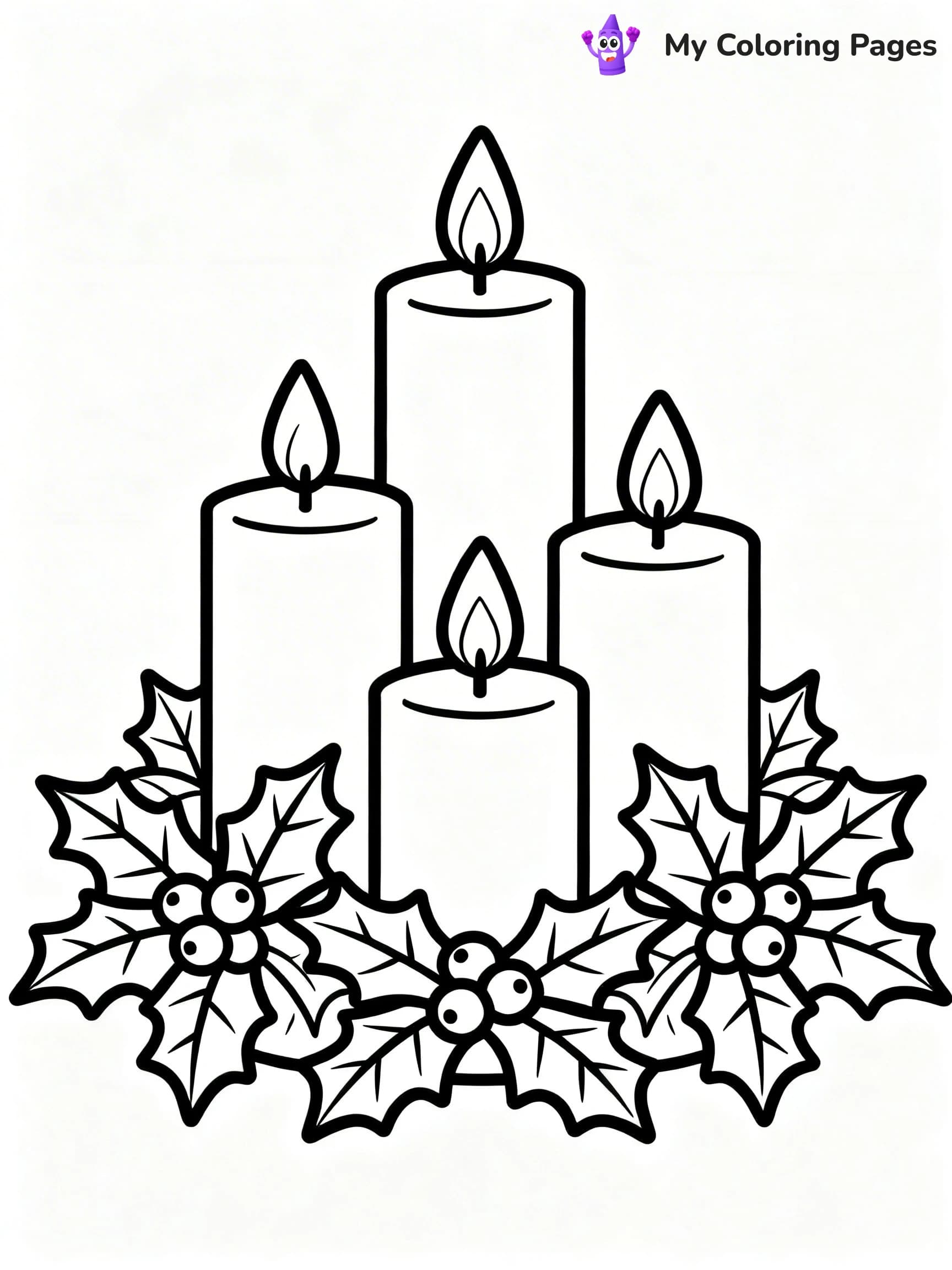 Candle Coloring Pages - 10