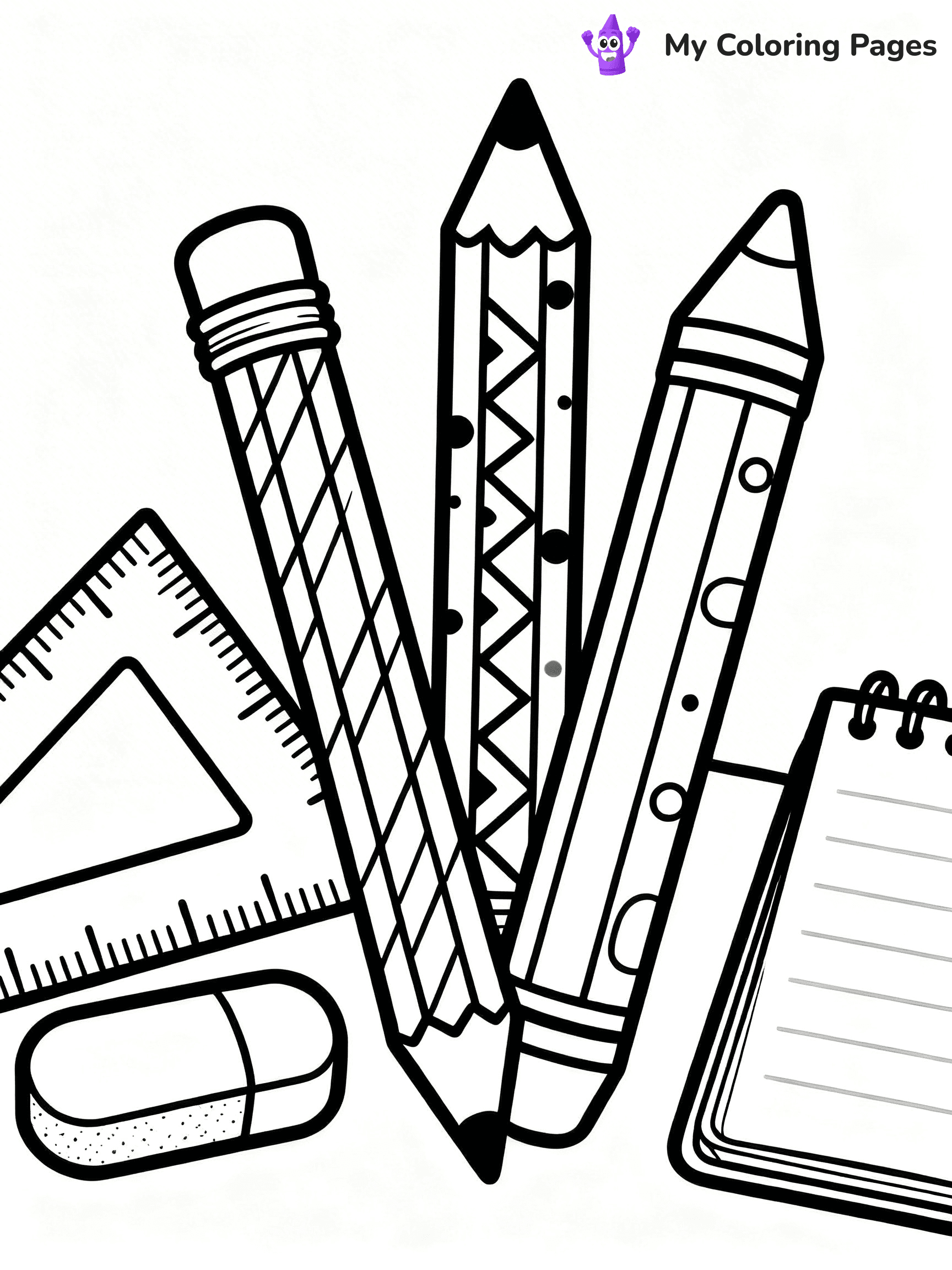 Pencil Coloring Pages - 34
