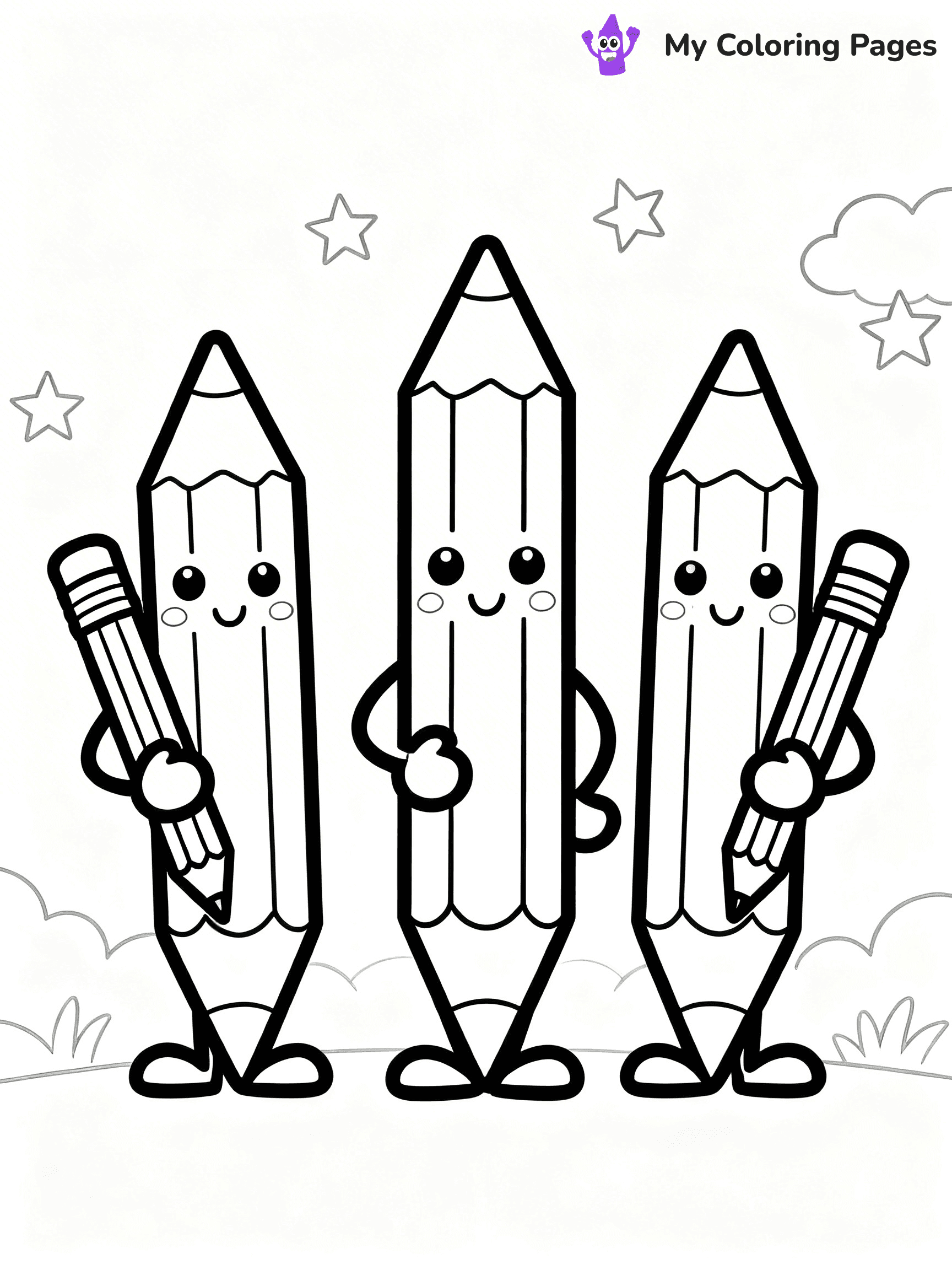 Pencil Coloring Pages - 27