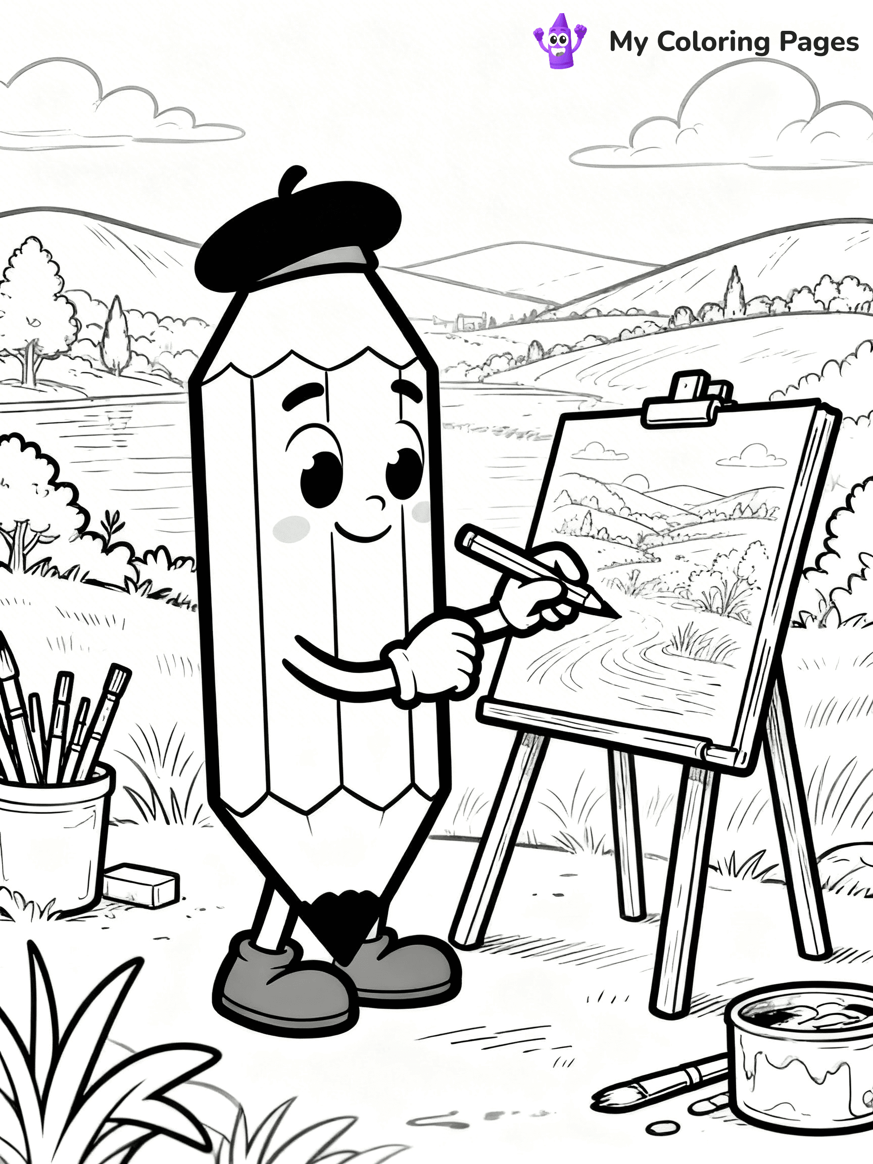 Pencil Coloring Pages - 24