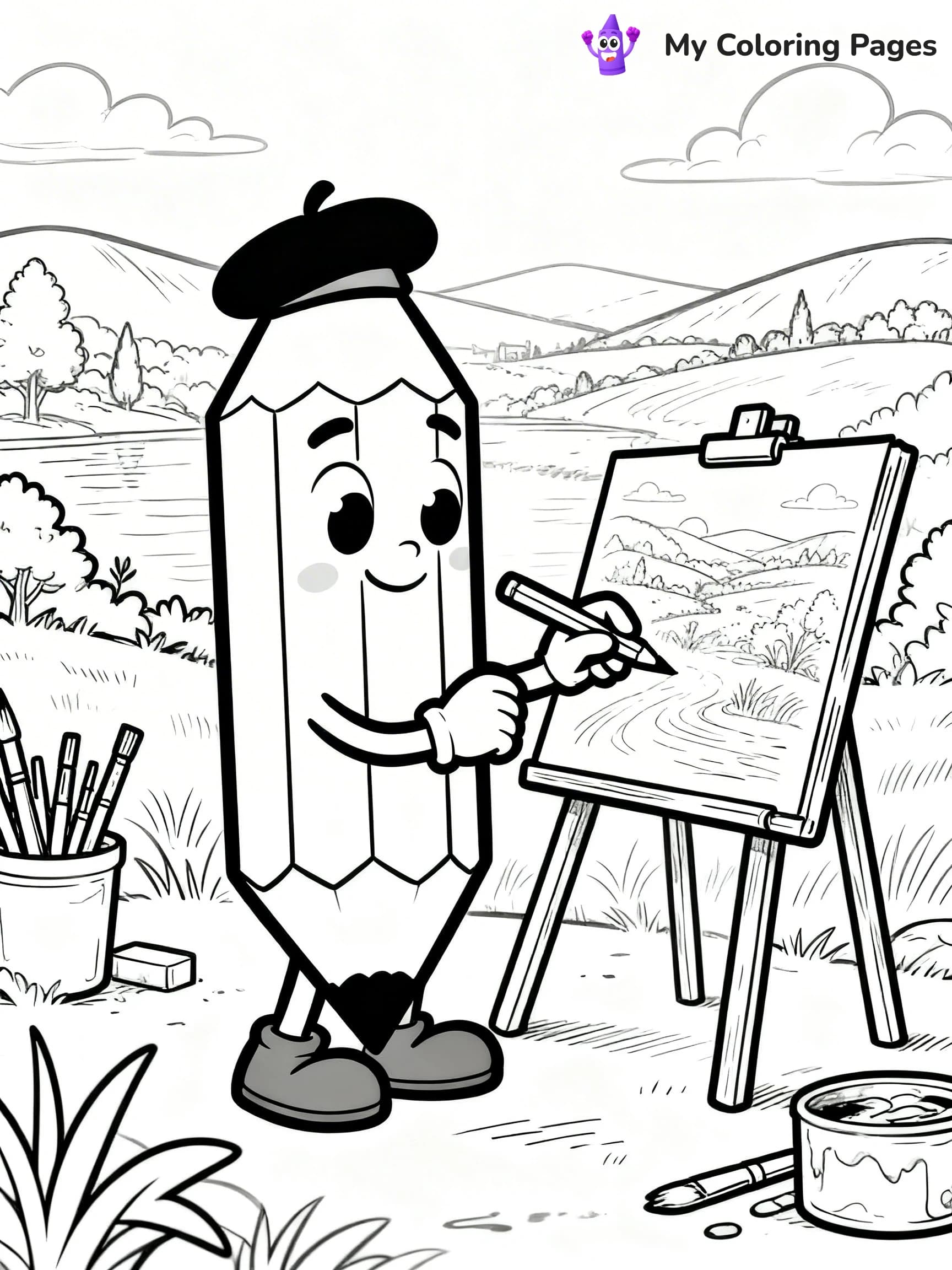 Pencil Coloring Pages - 24