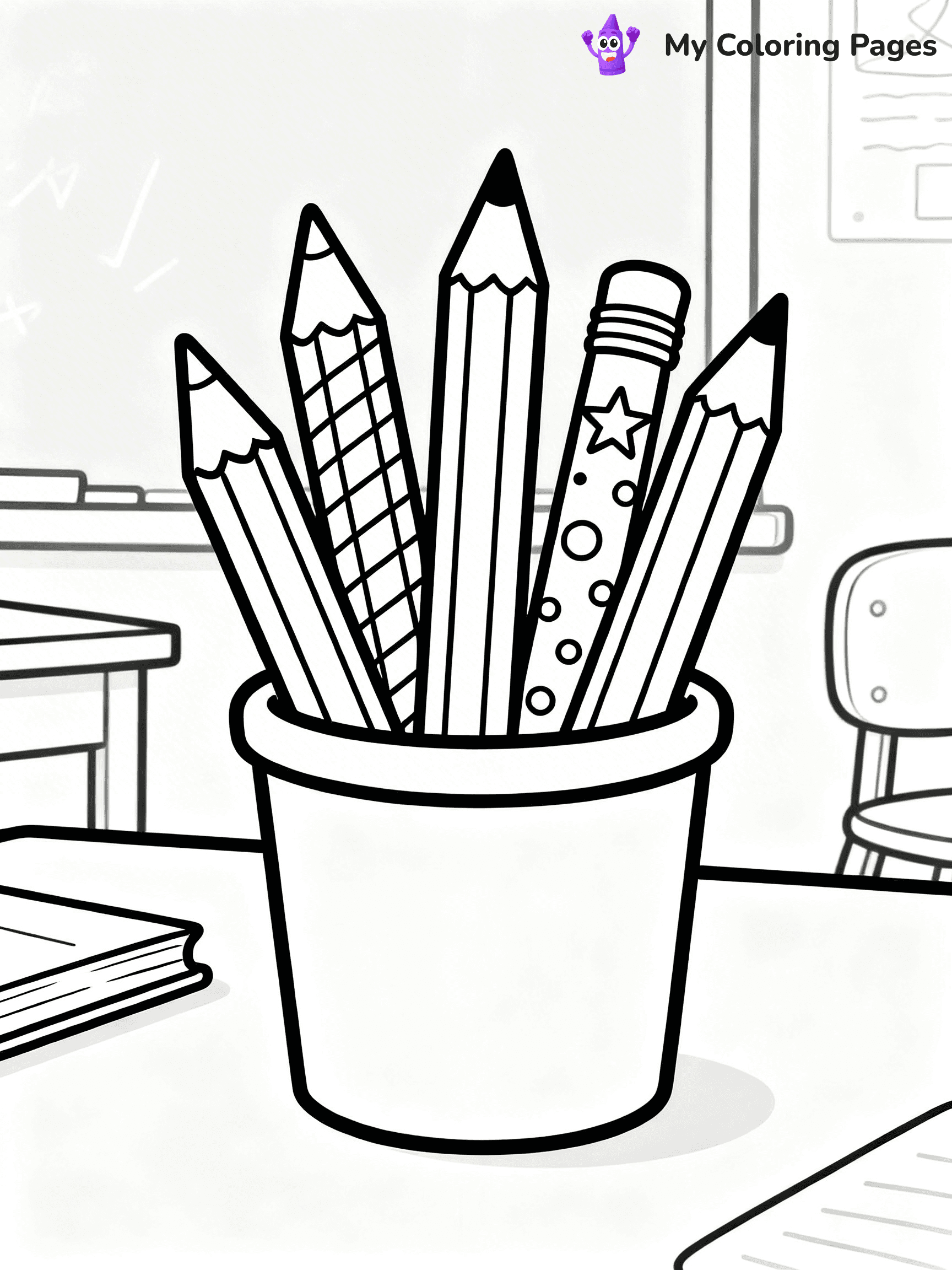 Pencil Coloring Pages - 23