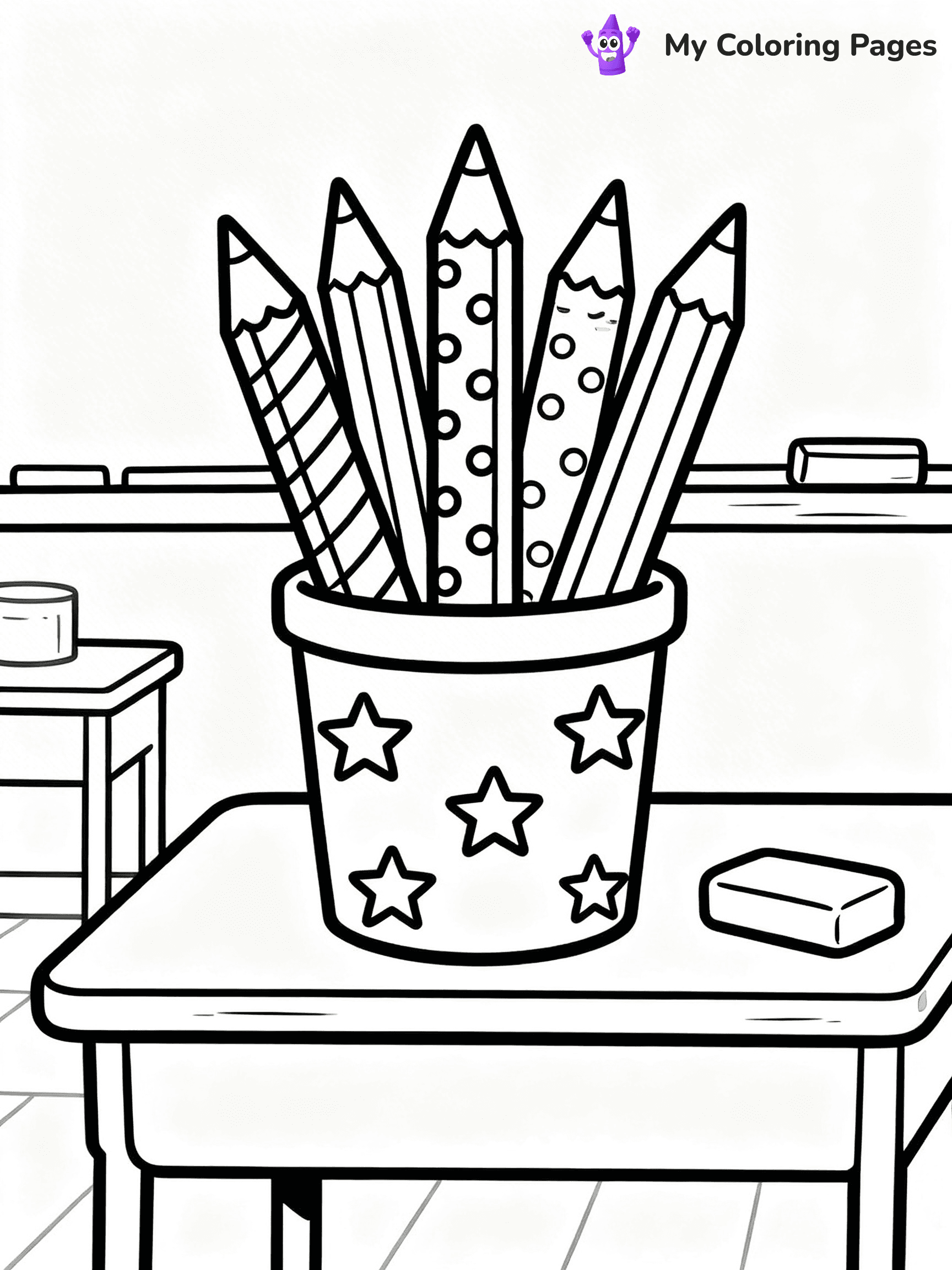 Pencil Coloring Pages - 22