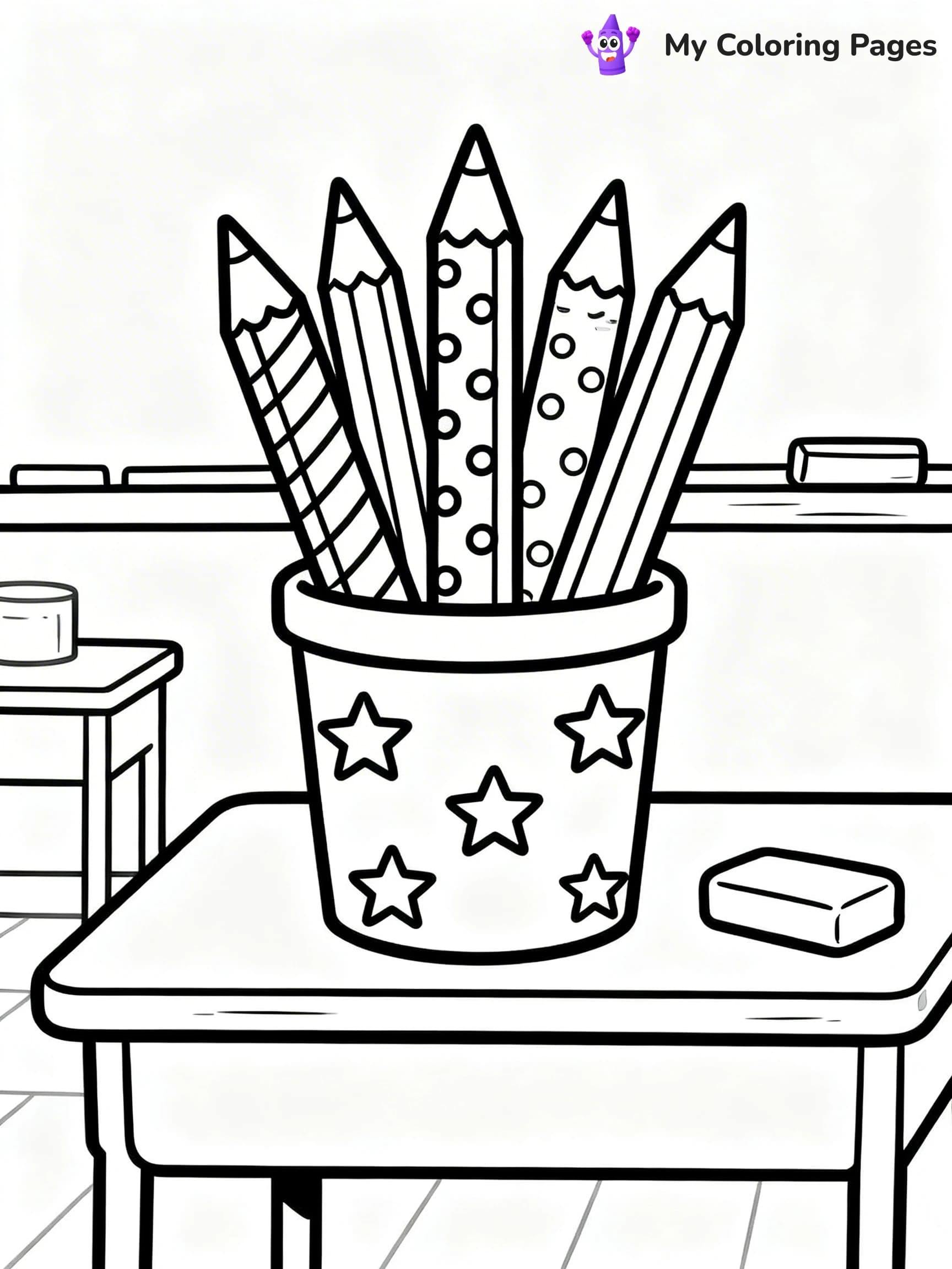 Pencil Coloring Pages - 22