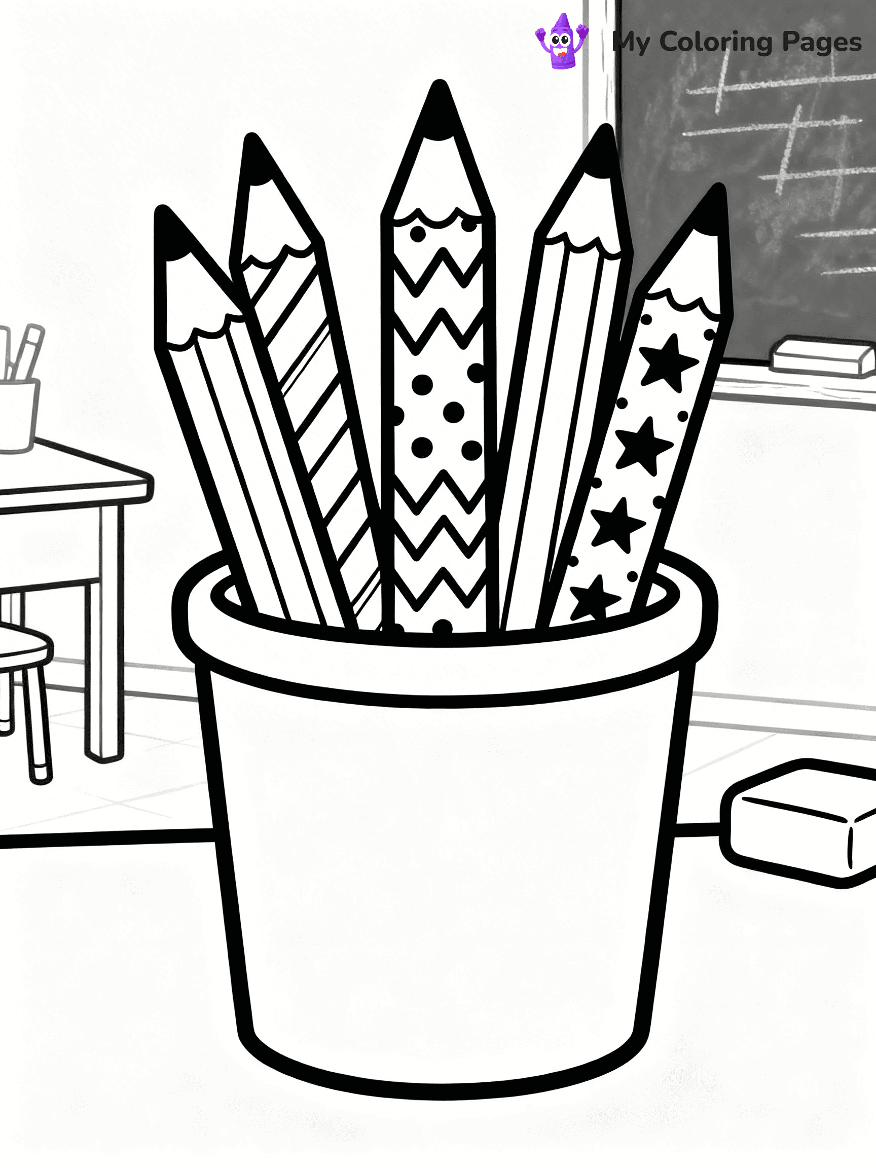 Pencil Coloring Pages - 21
