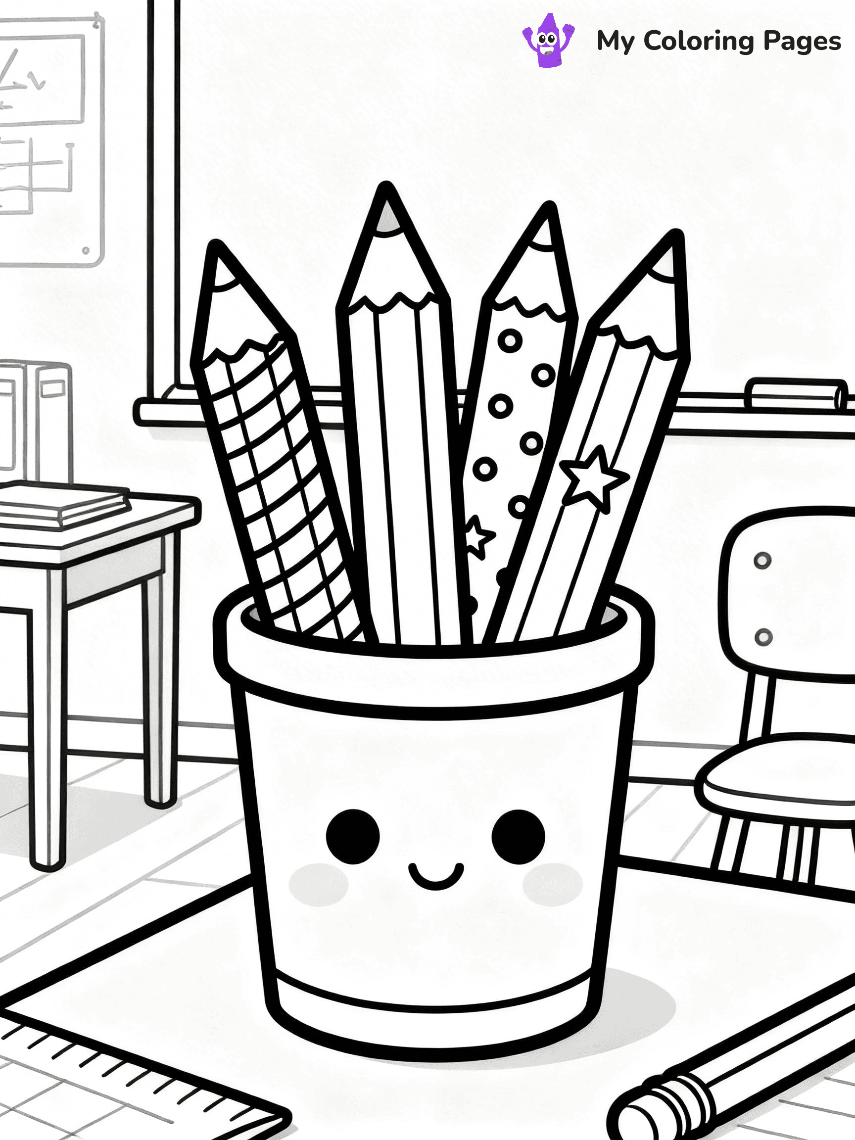 Pencil Coloring Pages - 20