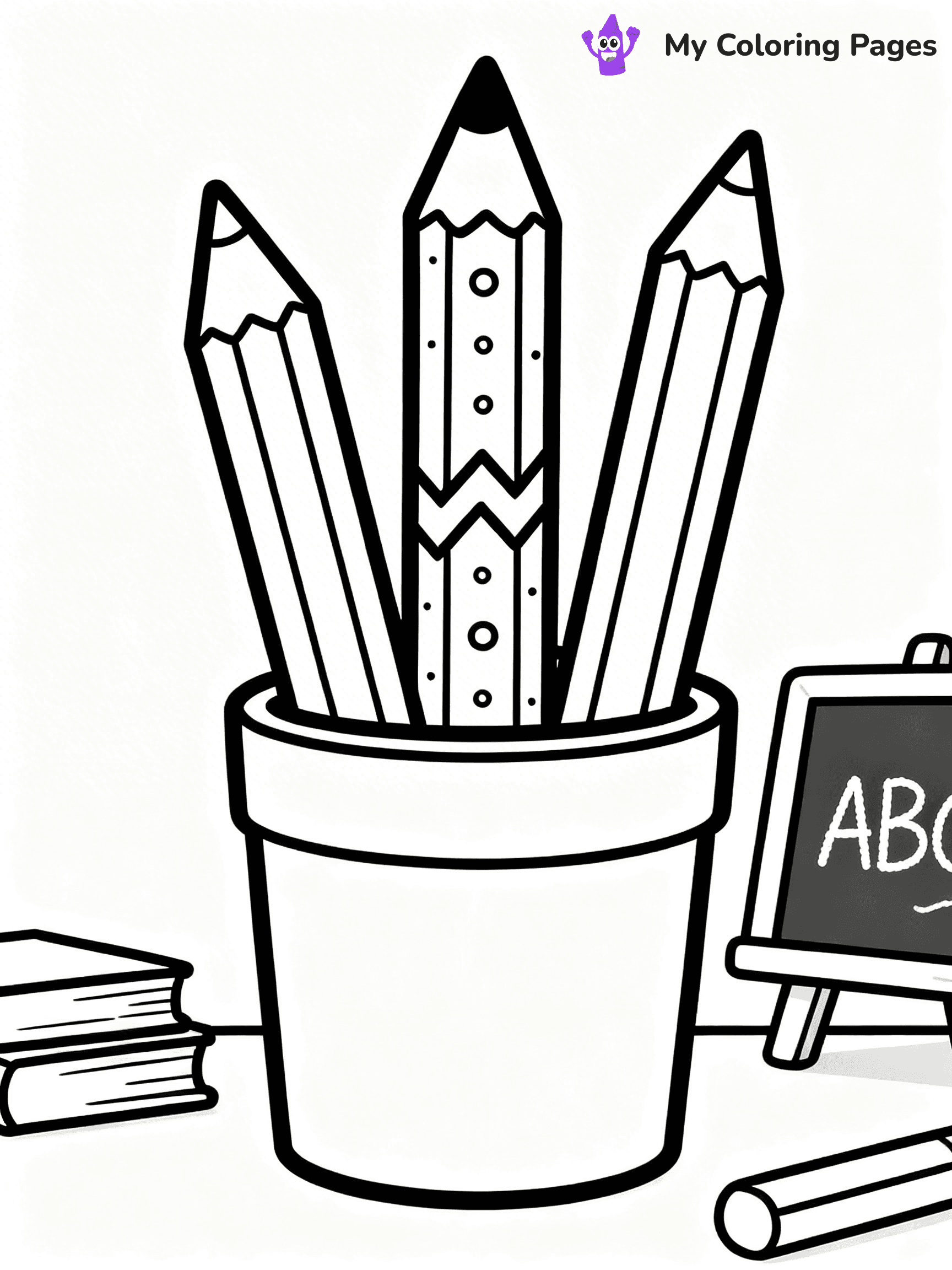 Pencil Coloring Pages - 19