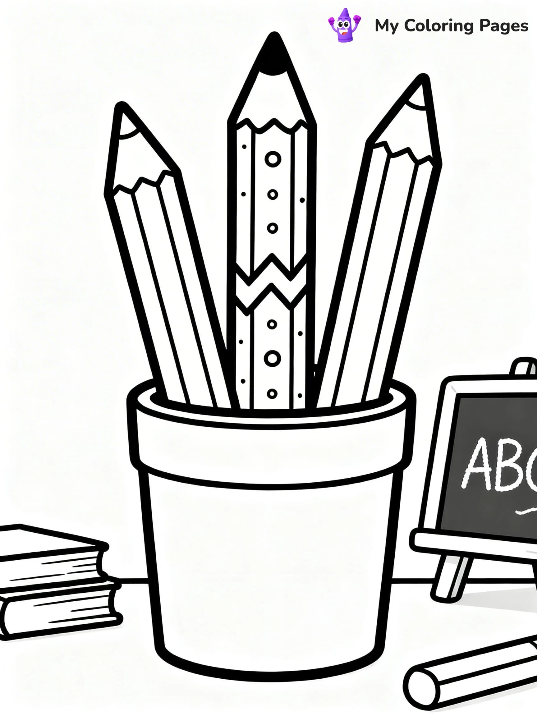 Pencil Coloring Pages - 19