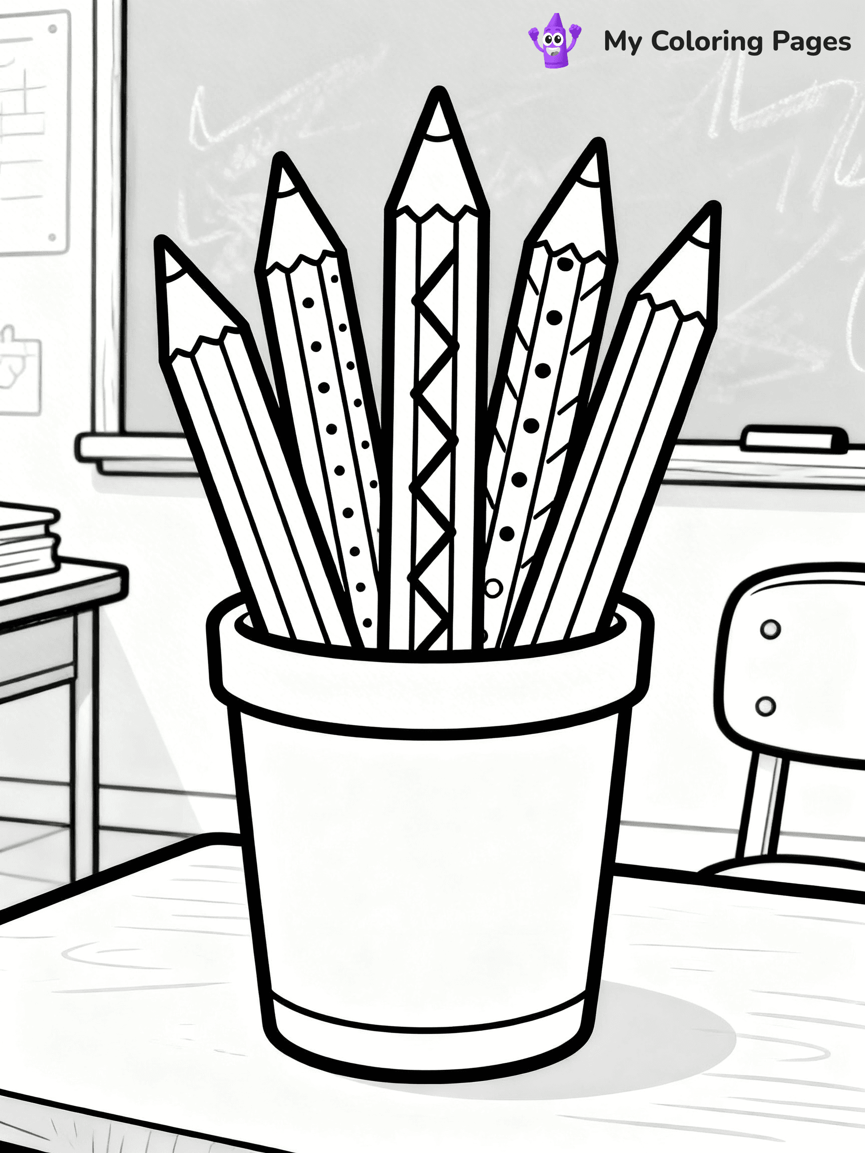 Pencil Coloring Pages - 18