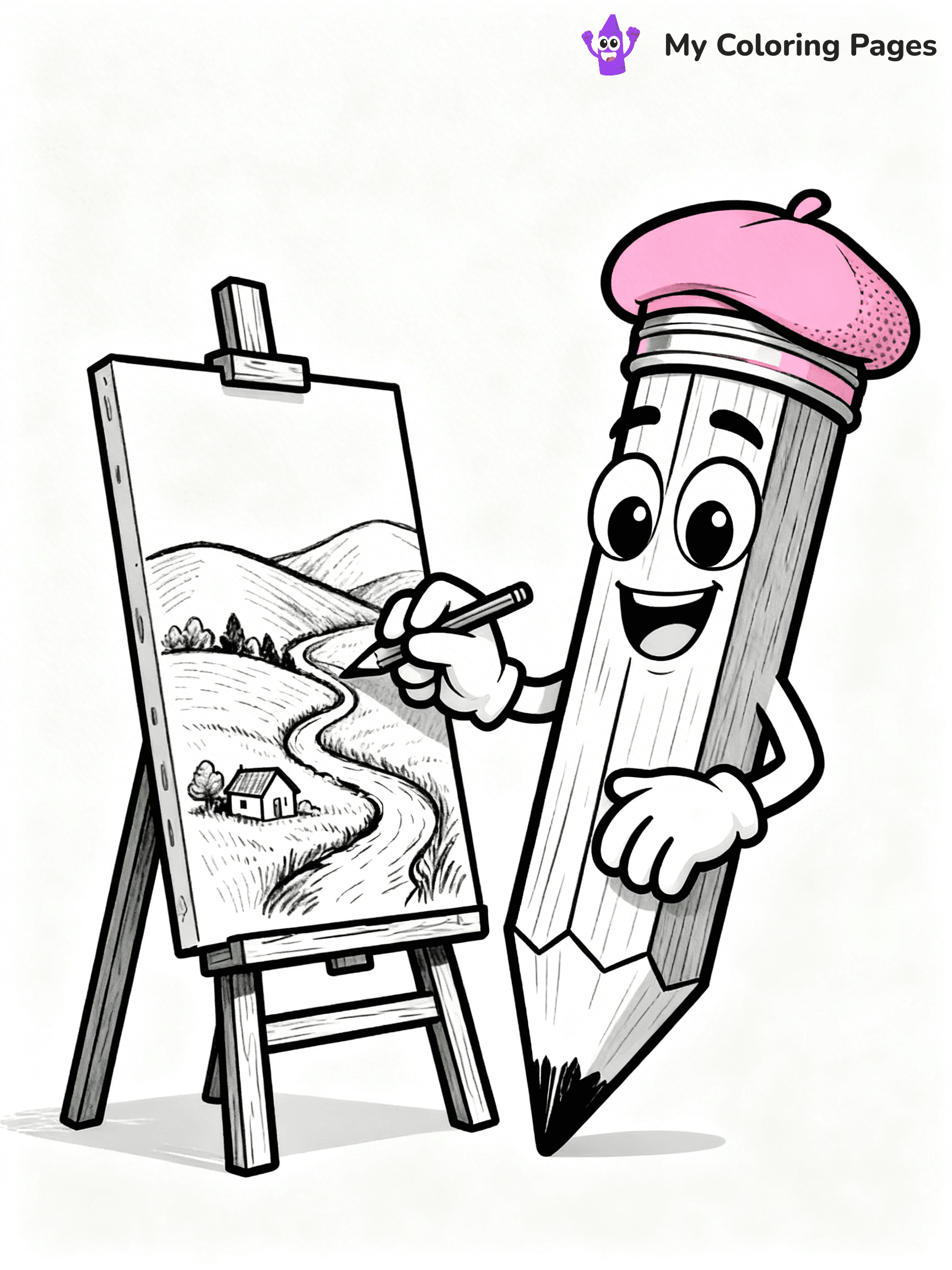 Pencil Coloring Pages - 16