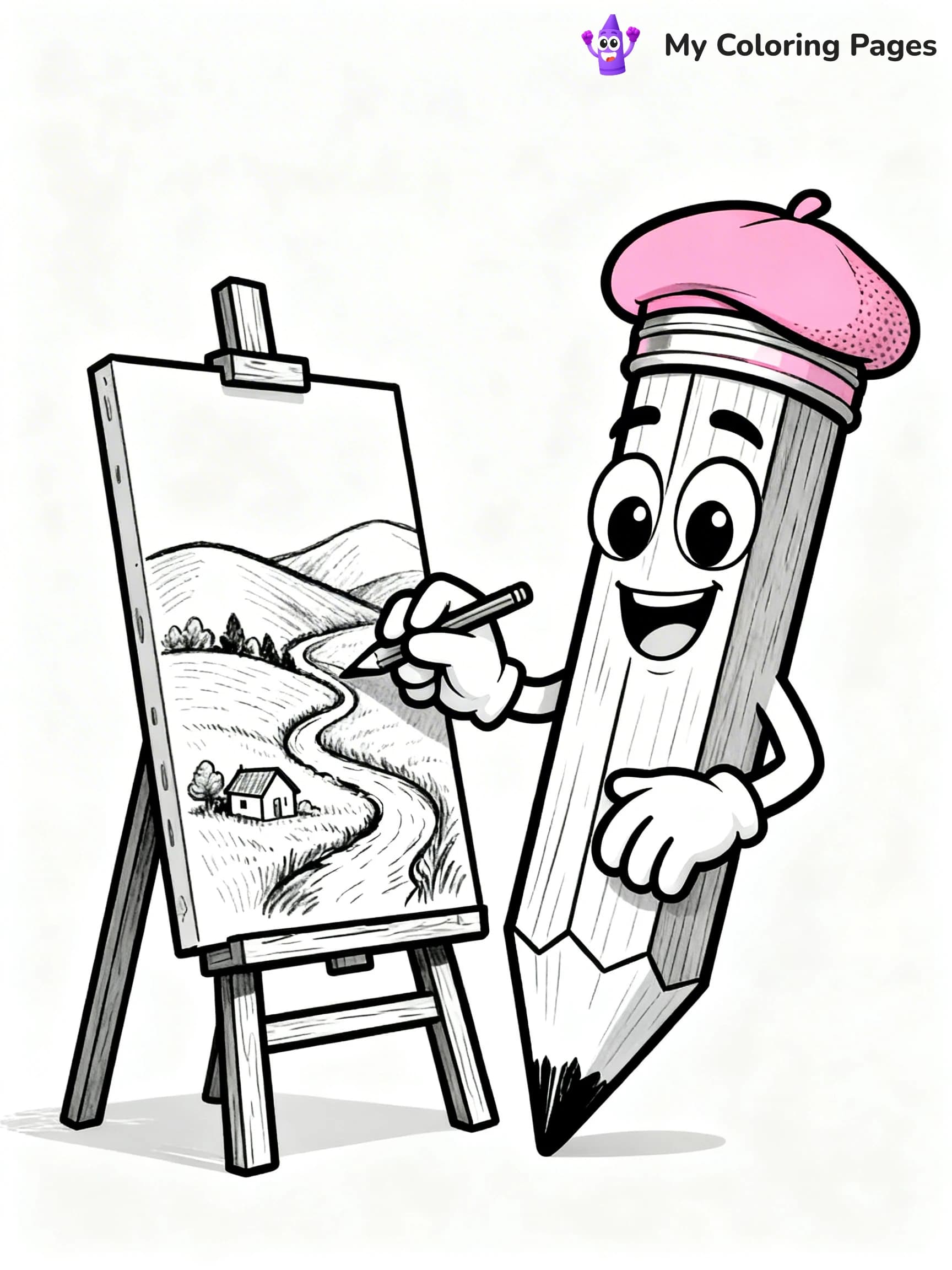 Pencil Coloring Pages - 16