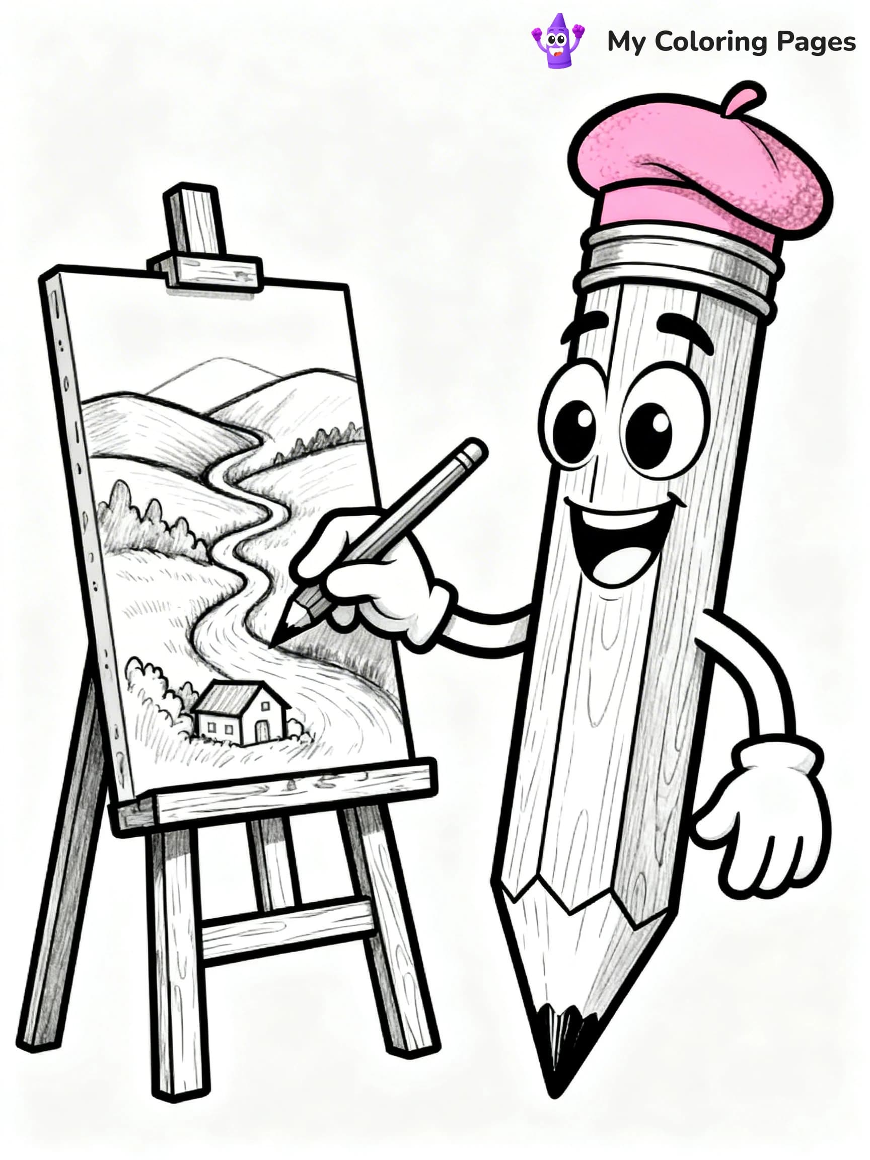 Pencil Coloring Pages - 14