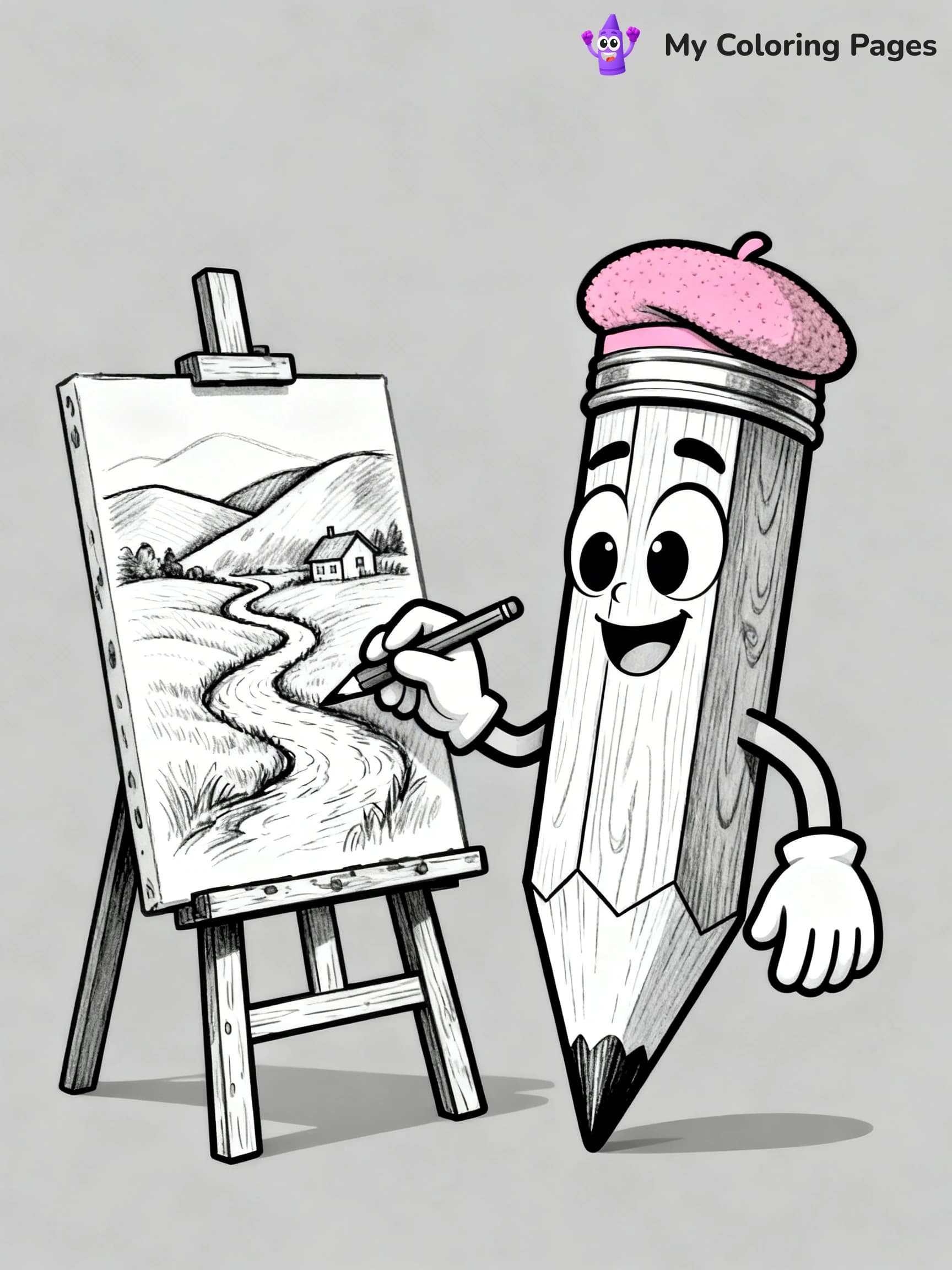 Pencil Coloring Pages - 13