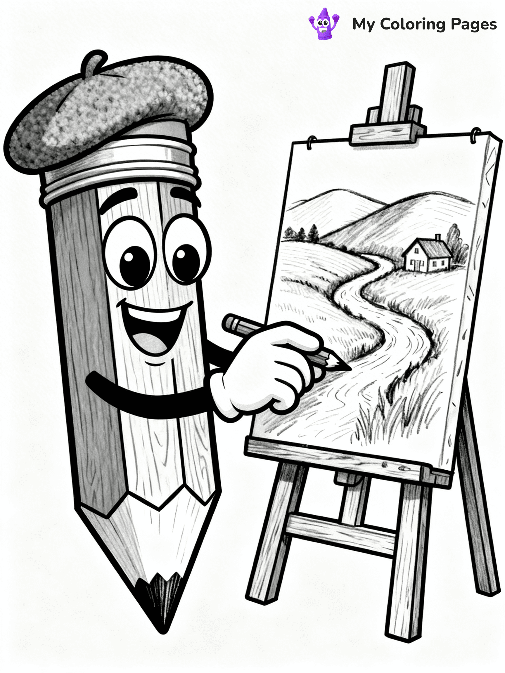 Pencil Coloring Pages - 12