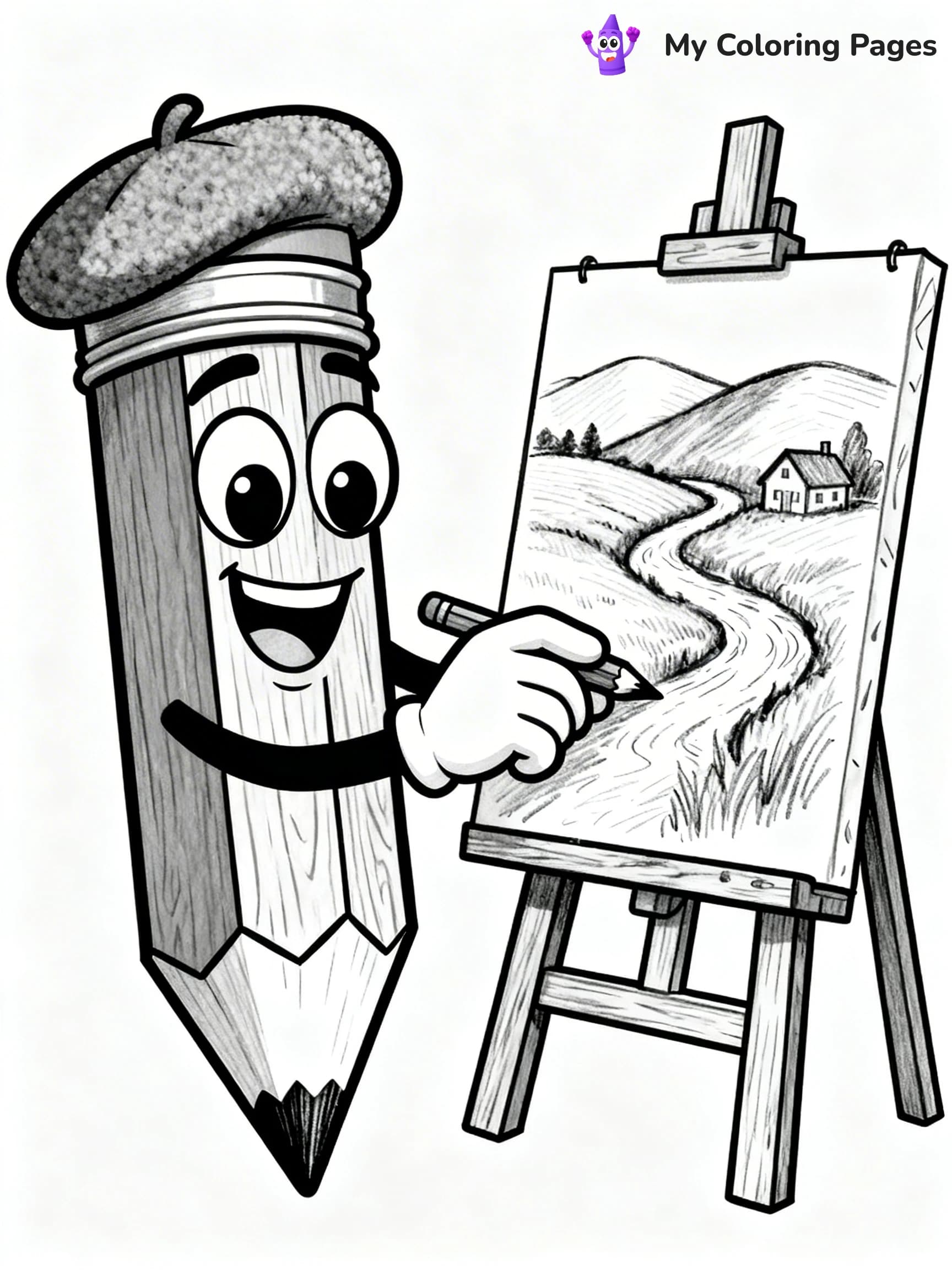 Pencil Coloring Pages - 12