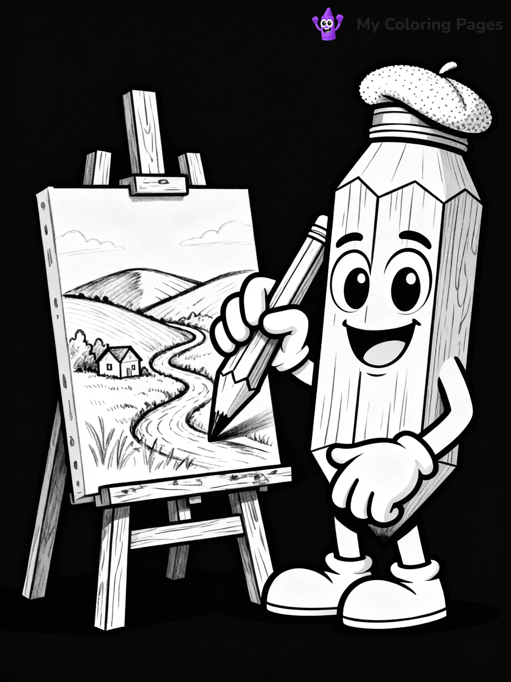 Pencil Coloring Pages - 11